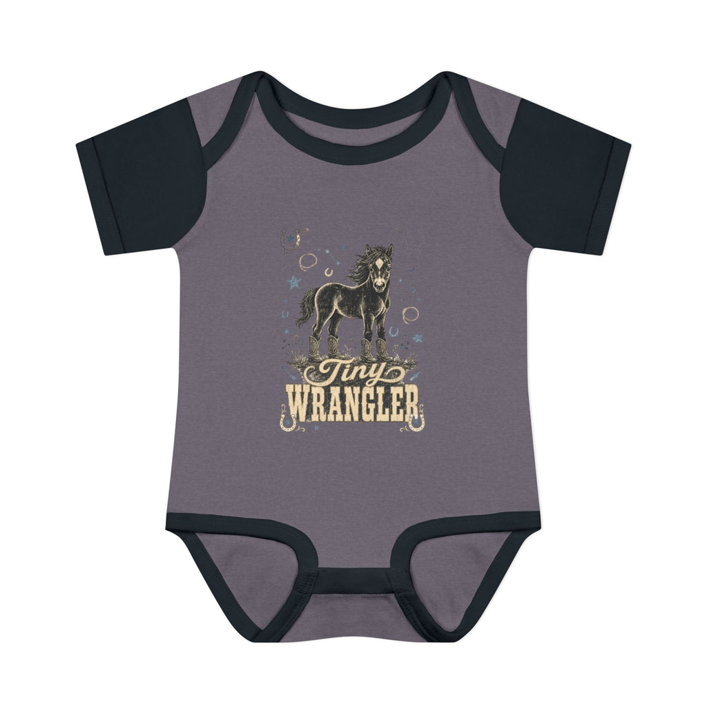 "Tiny Wrangler" Western Baby Onesie