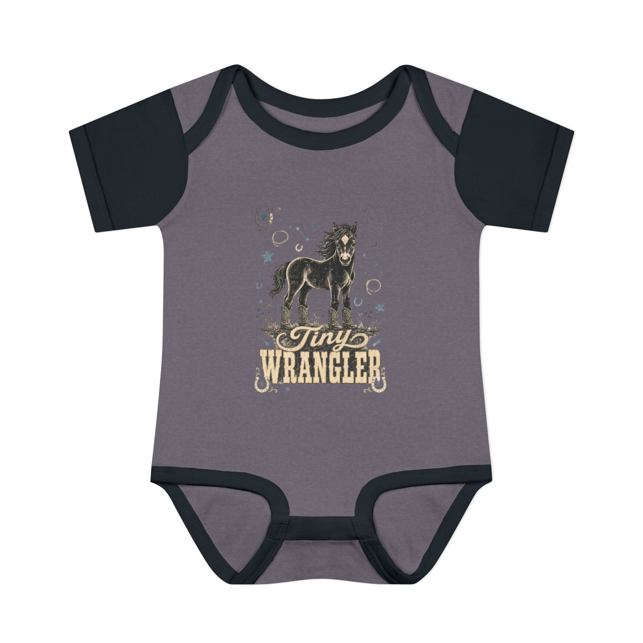 "Tiny Wrangler" Western Baby Onesie