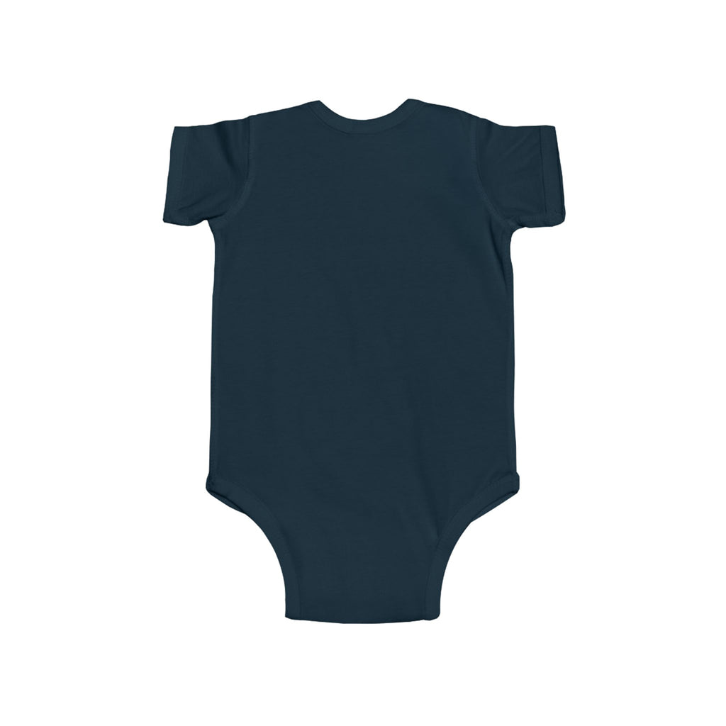 Infant Bodysuit — "Little Flute, Big Attitude" Elephant Graphic Baby One-Piece