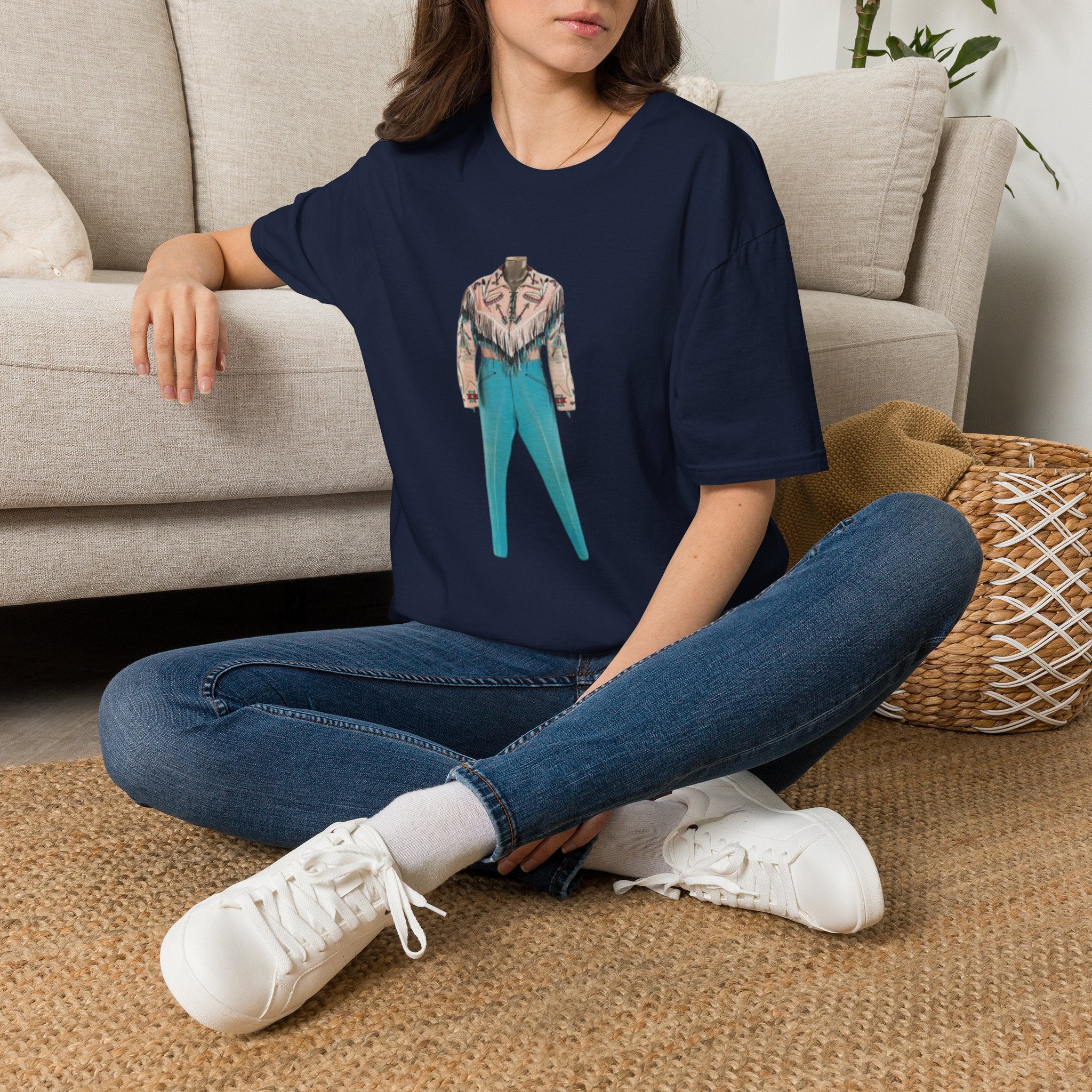 Cowboy Jacket Illustration T-Shirt — Vintage Western Outfit Graphic Tee
