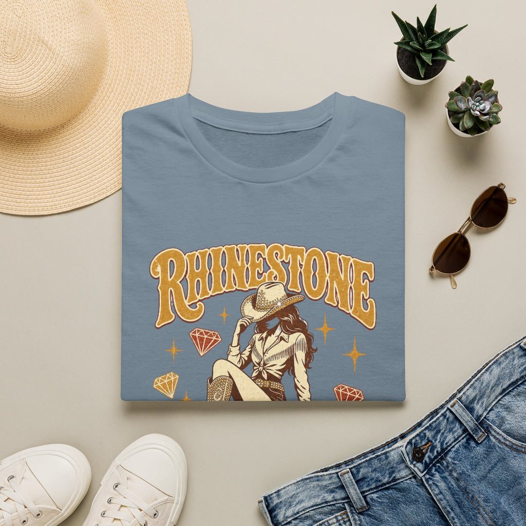 Rhinestone Cowgirl T-Shirt — Vintage Western Sparkle Tee