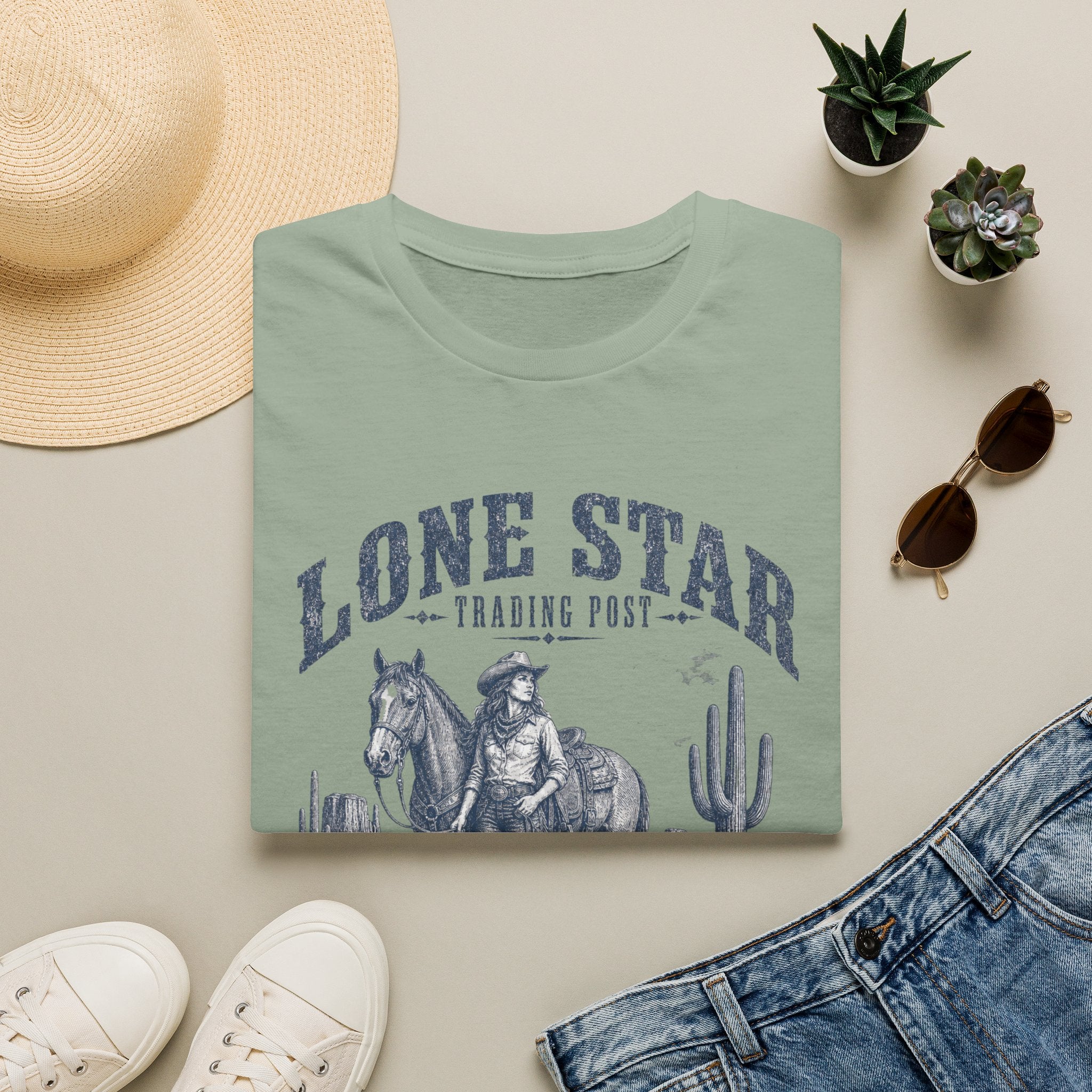 Lone Star Trading Post T-Shirt — Austin Texas Cowboy Graphic Tee