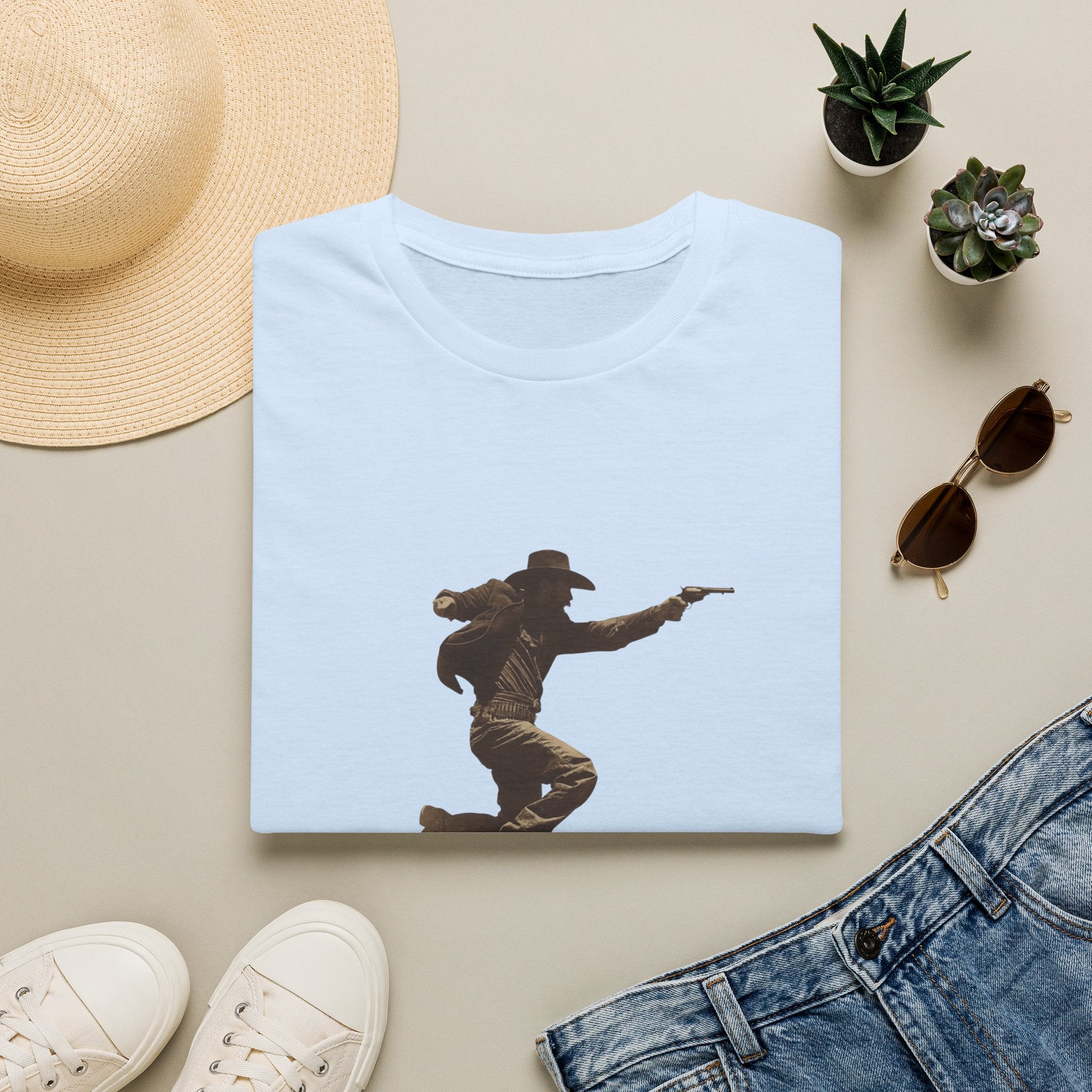 Cowboy Silhouette T-Shirt — Wild West Era Graphic Tee
