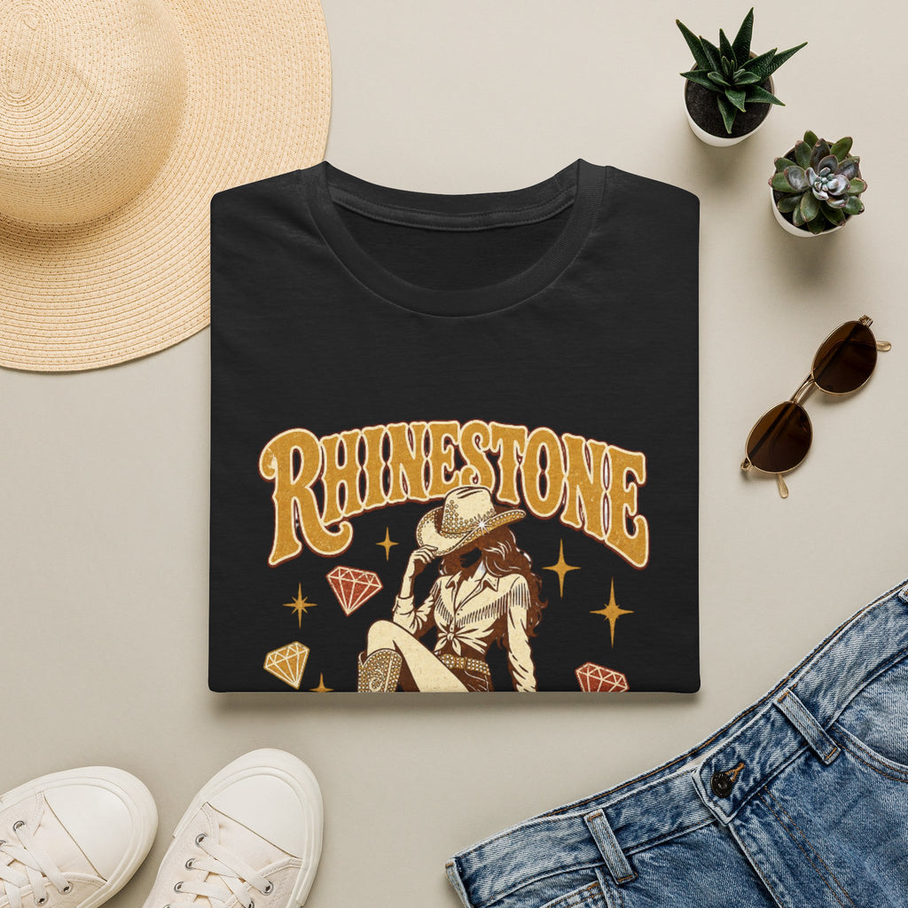 Rhinestone Cowgirl T-Shirt — Vintage Western Sparkle Tee