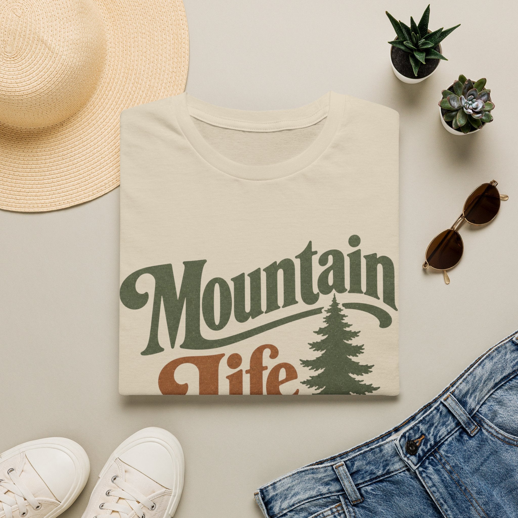Mountain Life T-Shirt — Vintage Outdoor Nature Graphic Tee