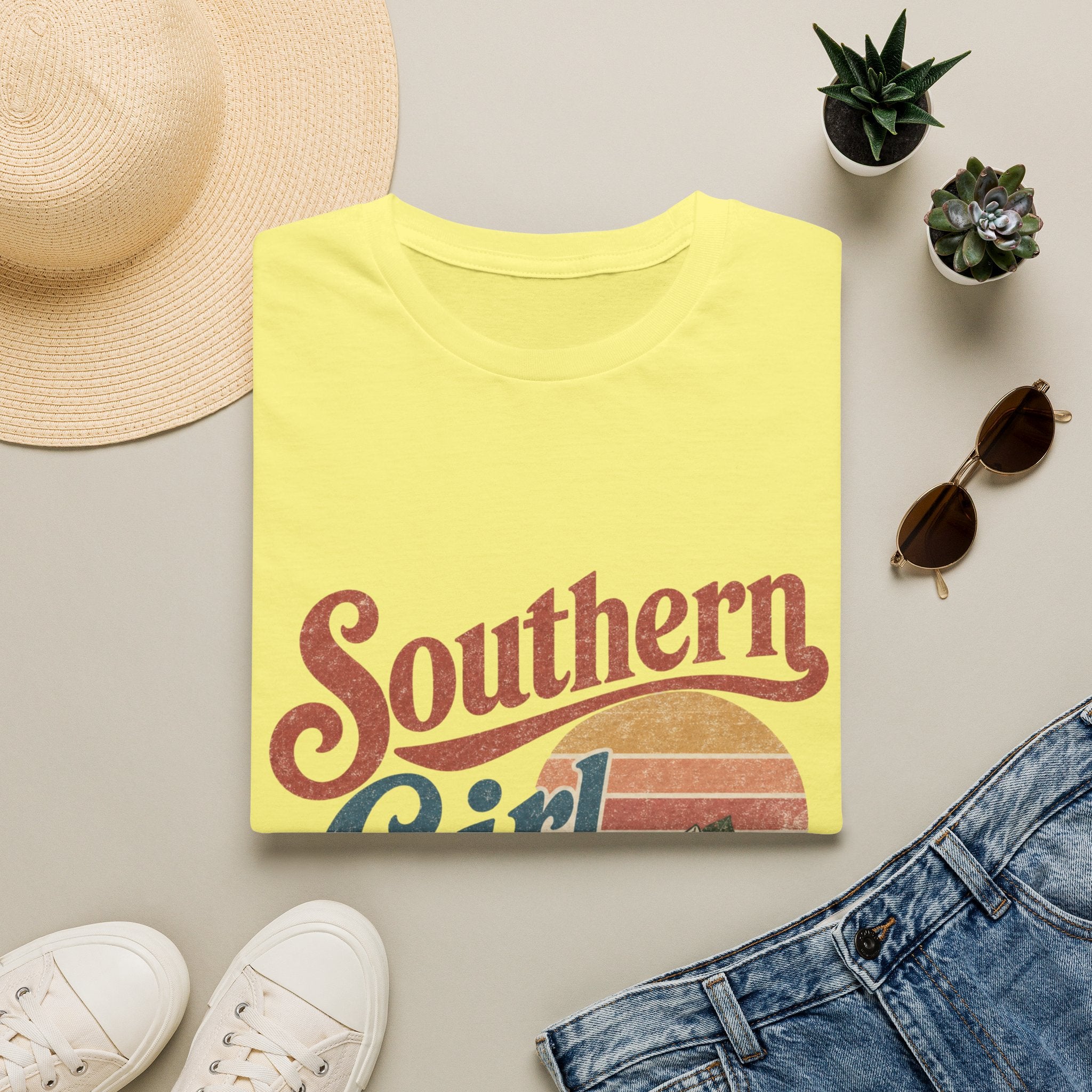 Southern Girl T-Shirt — Vintage Retro Magnolia Tee