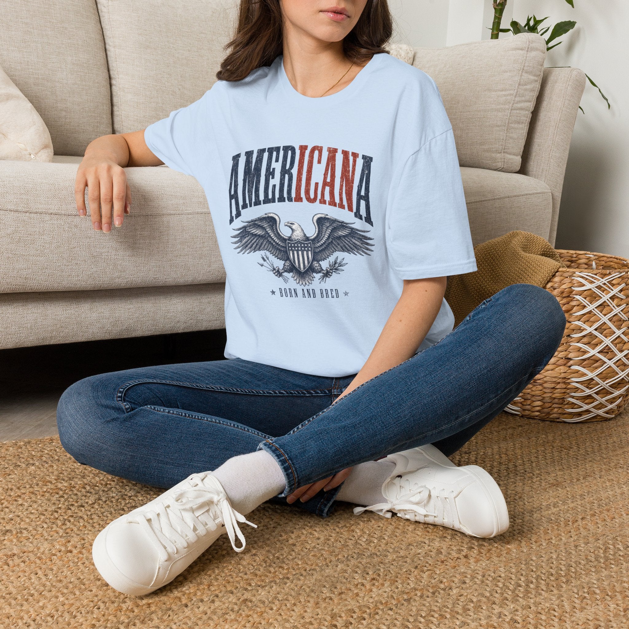 Americana Eagle T-Shirt — Vintage Patriotic Graphic Tee