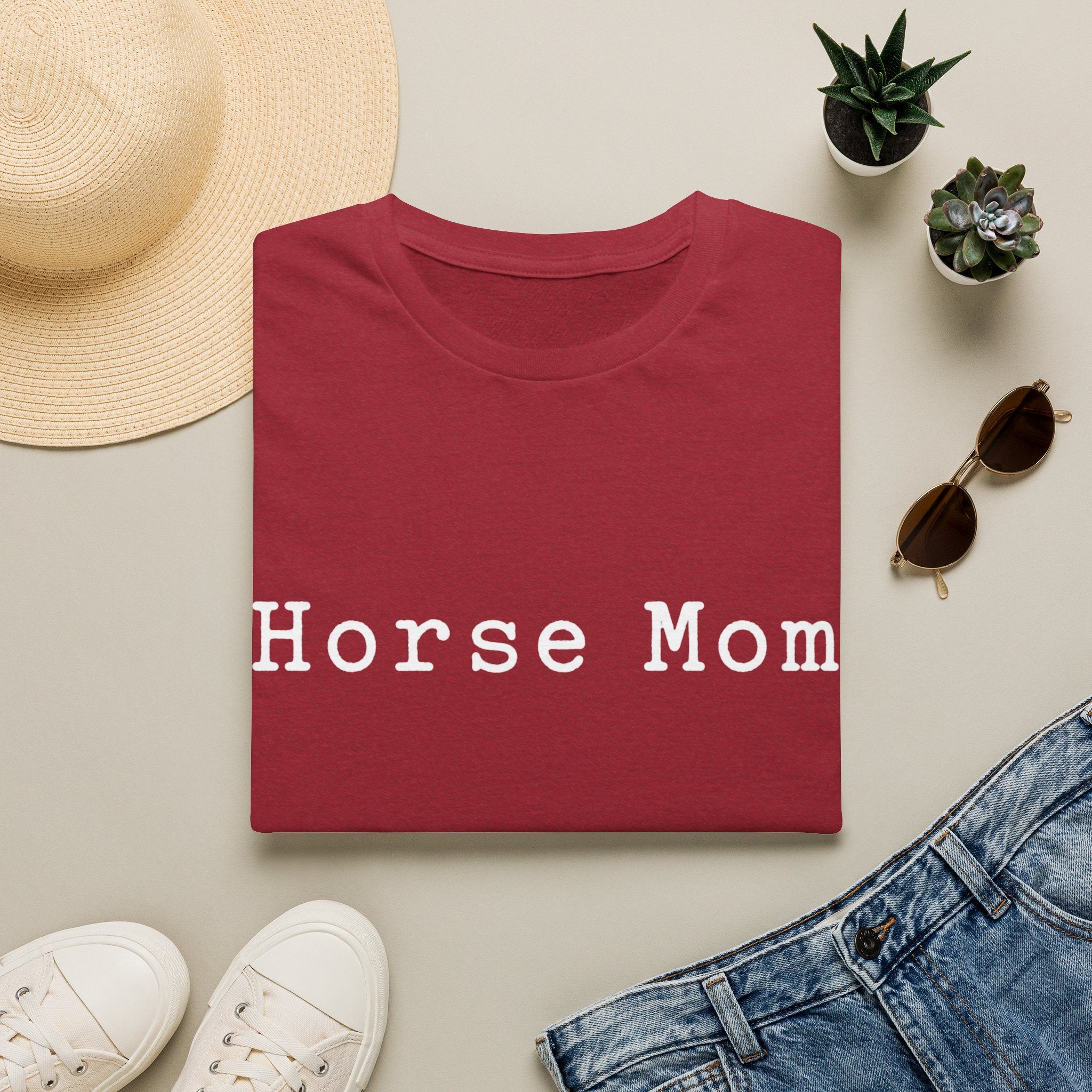 Horse Mom T-Shirt — Casual Equestrian Tee for Moms