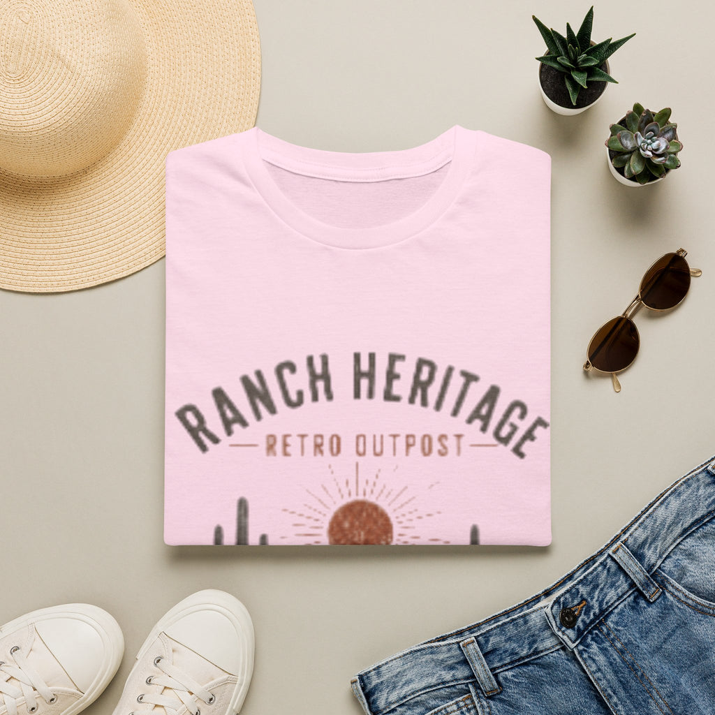 Ranch Heritage Retro Outpost T-Shirt — Desert Sunset Western Graphic Tee