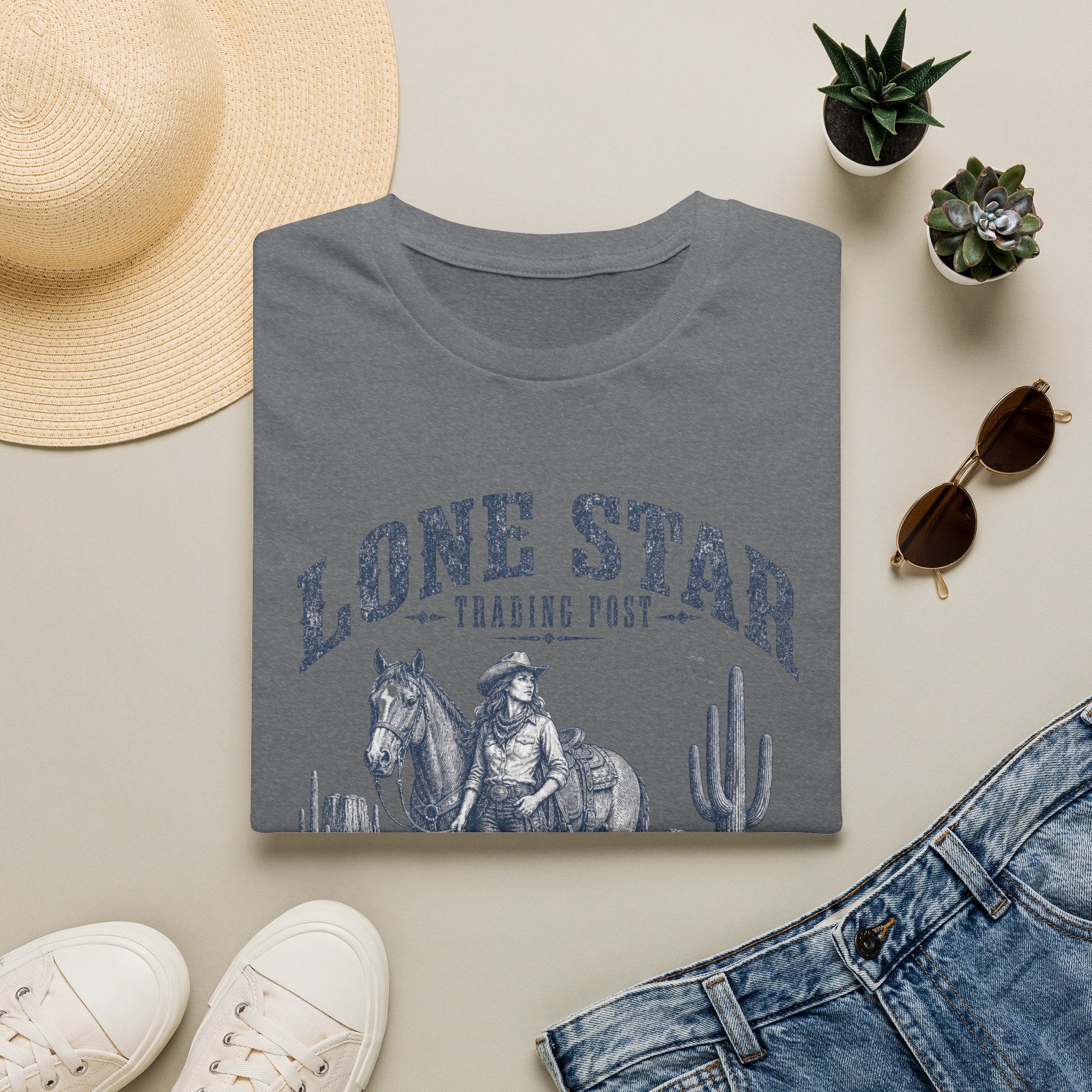 Lone Star Trading Post T-Shirt — Austin Texas Cowboy Graphic Tee