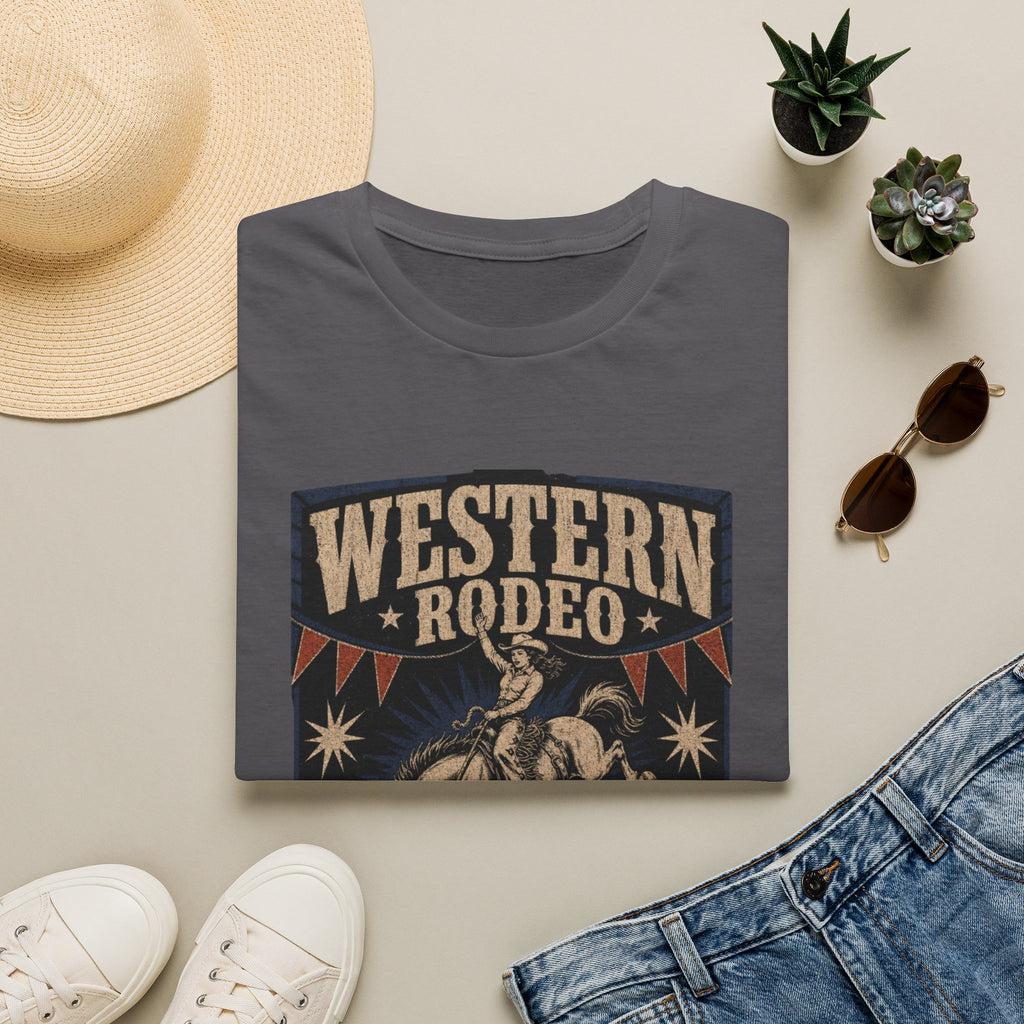Western Rodeo T-Shirt — Cowboys & Cowgirls Welcome Vintage Graphic