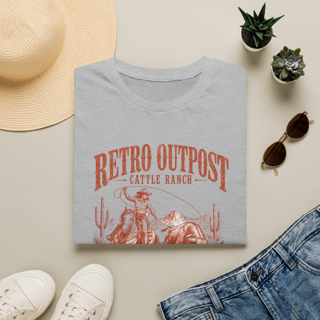 Retro Outpost Cattle Ranch T-Shirt — Vintage Western Cowboy Graphic Tee