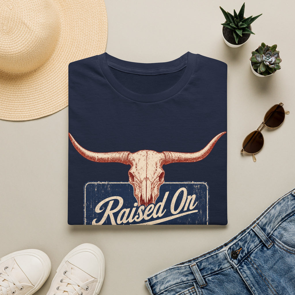 Raised On 80s Country T-Shirt — Vintage Longhorn Western Tee