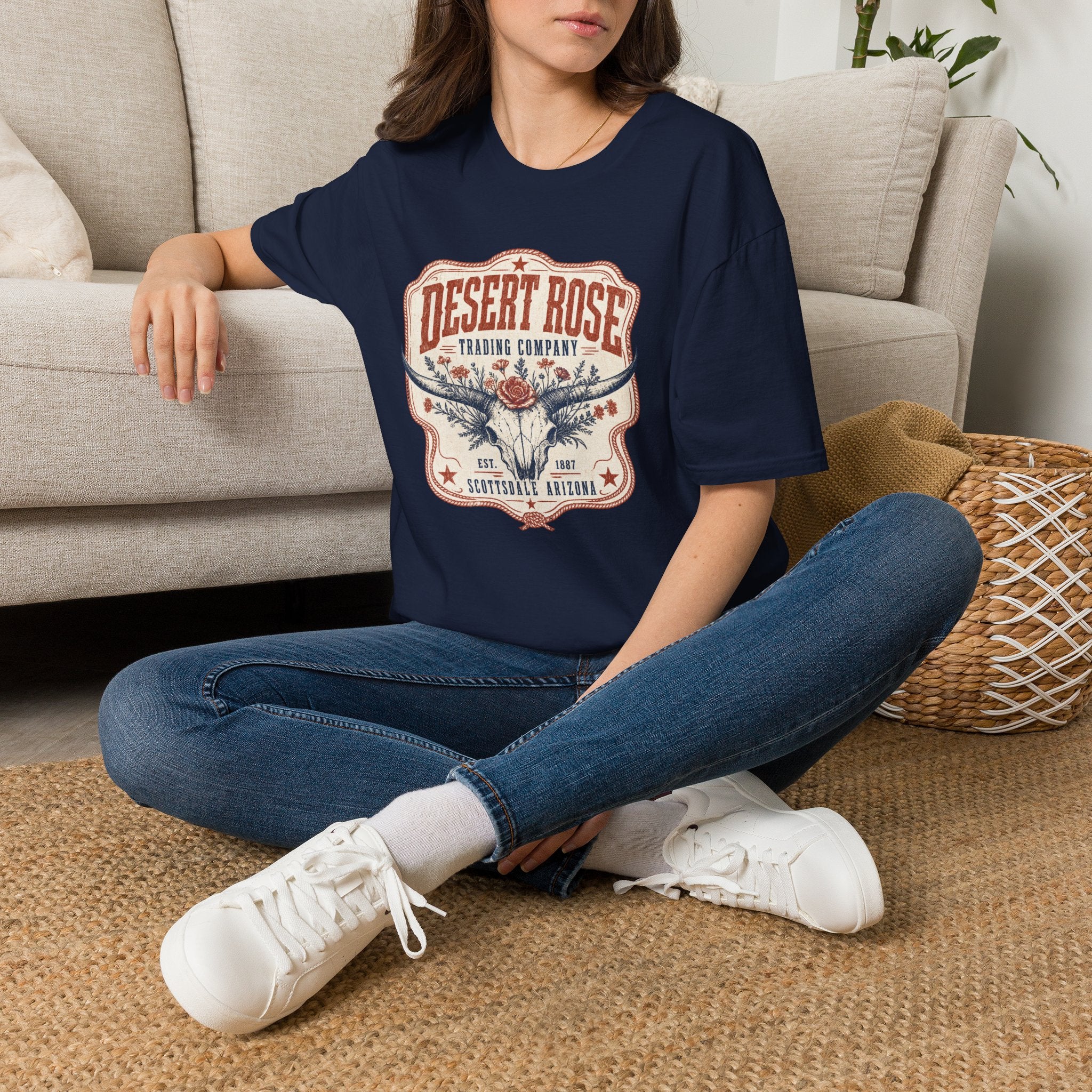 Desert Rose T‑Shirt — Vintage Western Trading Company Graphic Tee