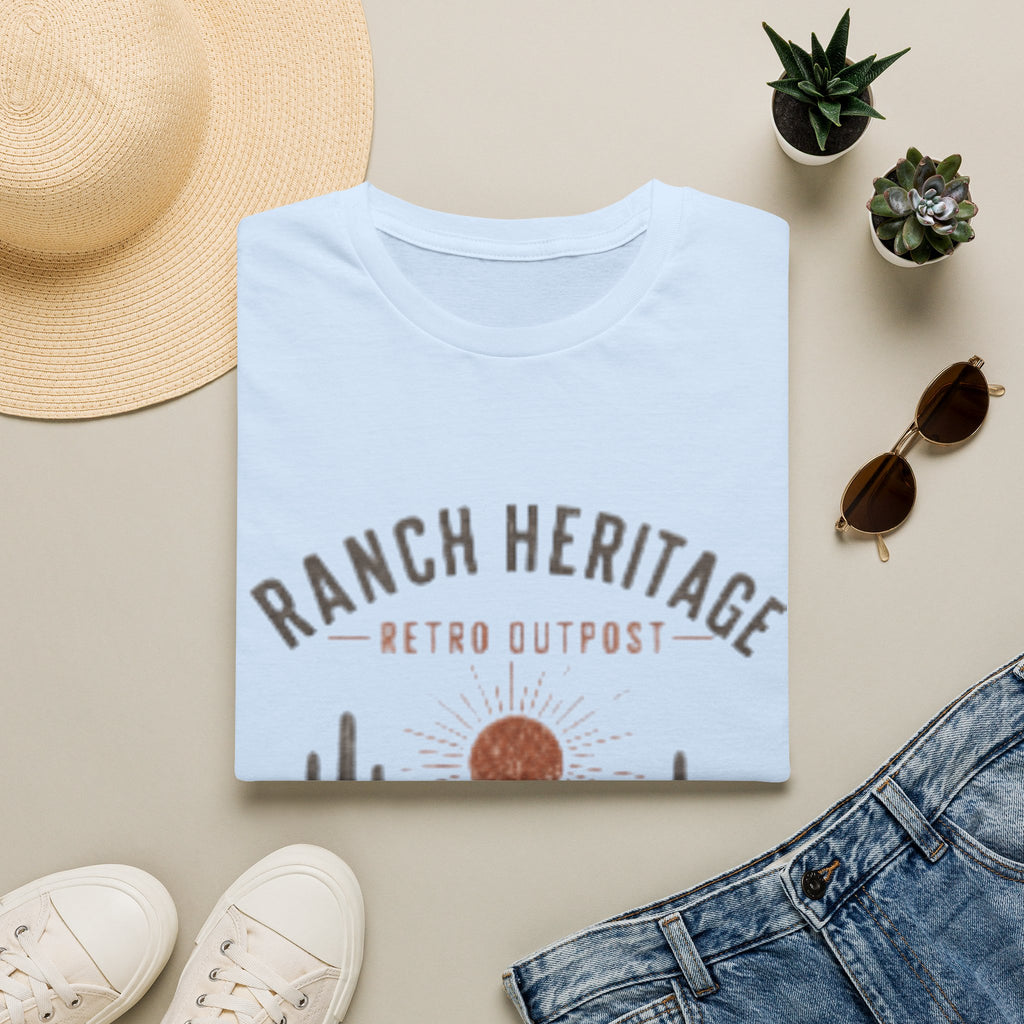 Ranch Heritage Retro Outpost T-Shirt — Desert Sunset Western Graphic Tee