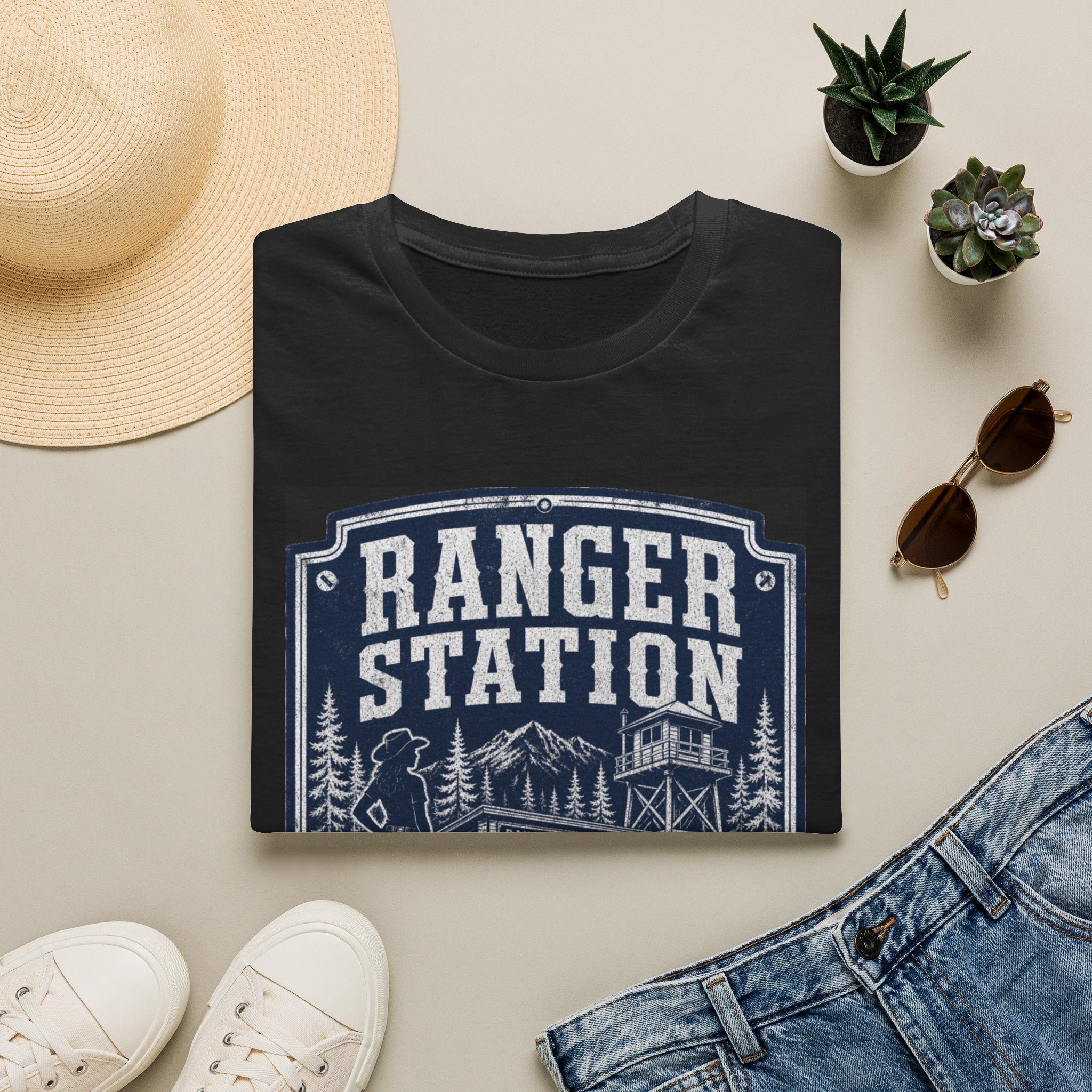 Ranger Station T-Shirt – Vintage National Park Forest Cabin Tee