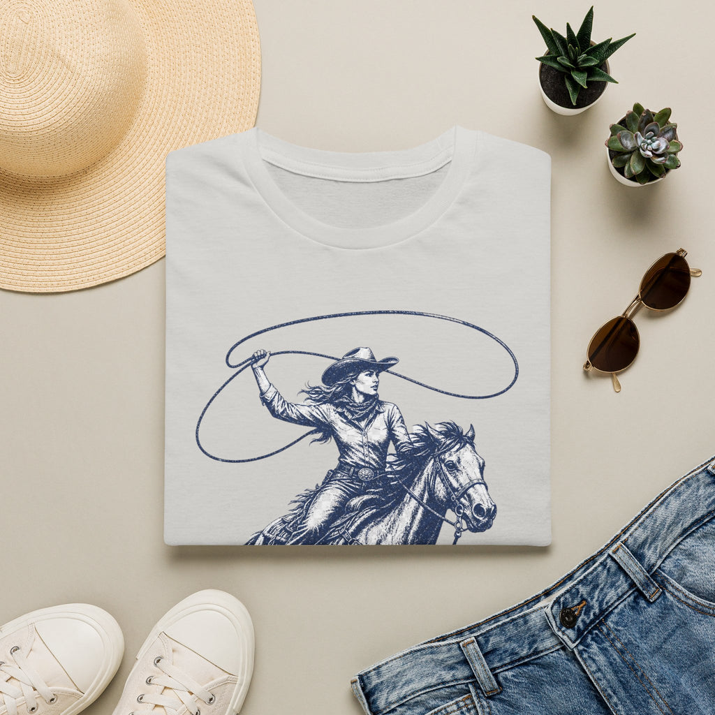 Cowgirl Lasso Tee — Western Horse Riding Graphic T-Shirt