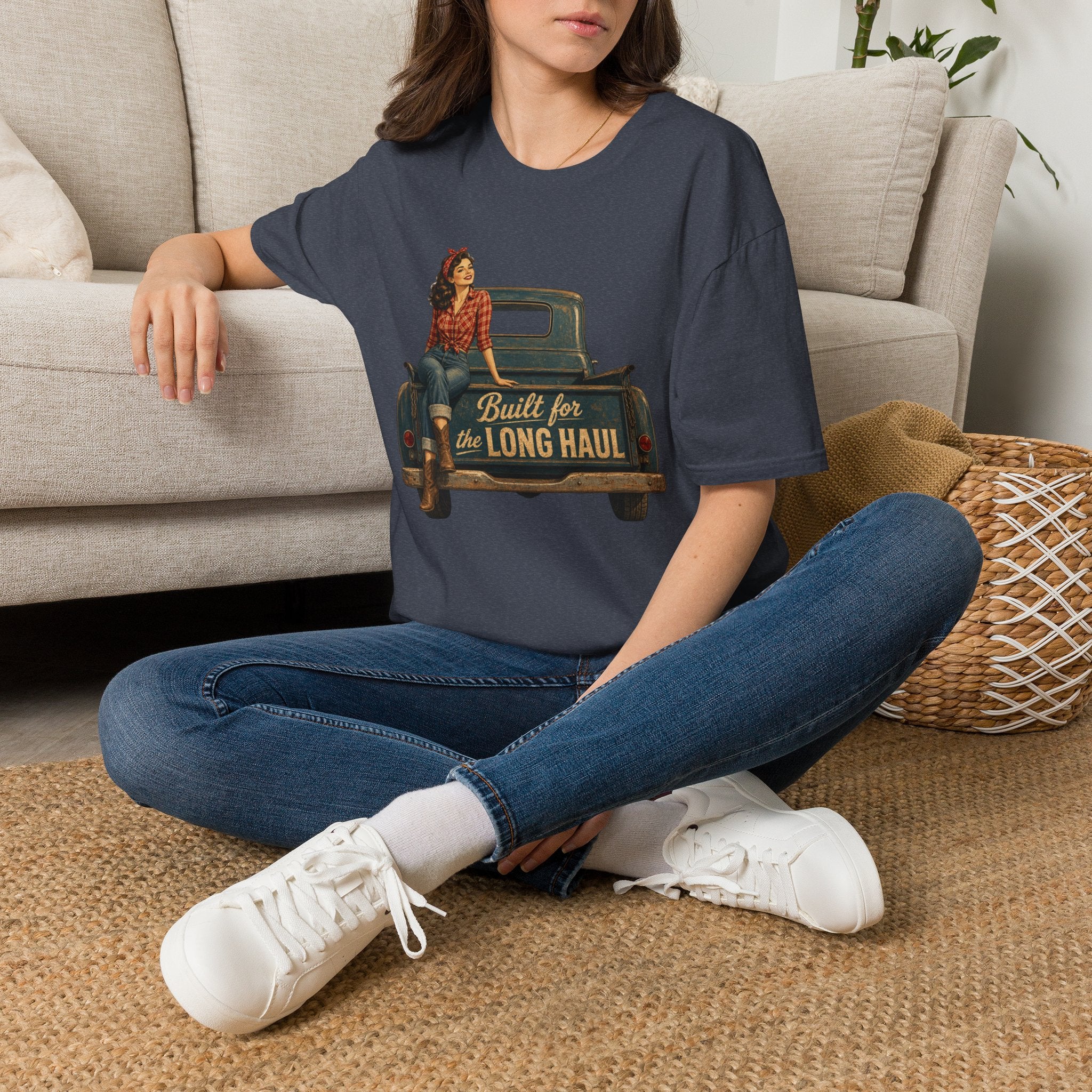 Built for the Long Haul T-Shirt — Vintage Truck & Rosie Roadtrip Tee