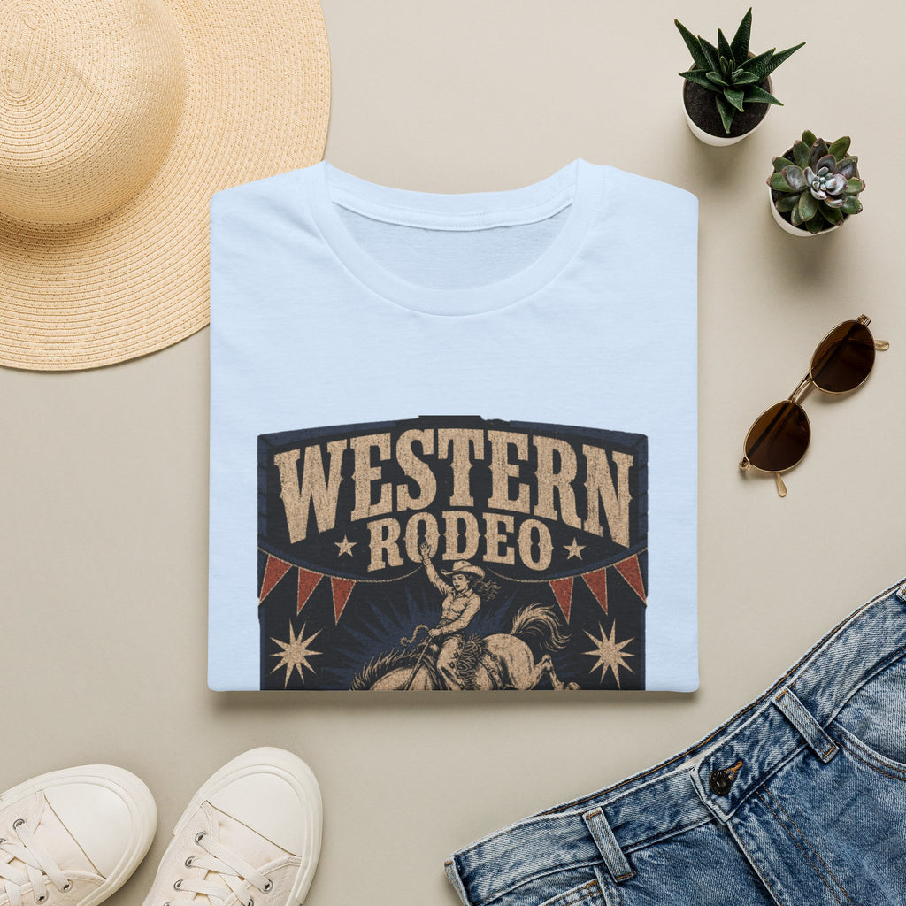 Western Rodeo T-Shirt — Cowboys & Cowgirls Welcome Vintage Graphic