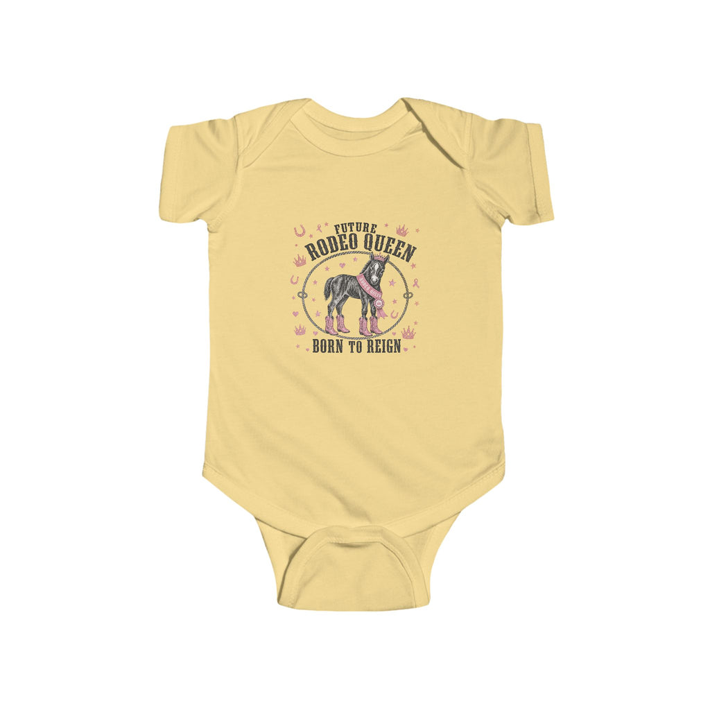Infant Bodysuit — 'Future Rodeo Queen Born to Buck' Baby Onesie