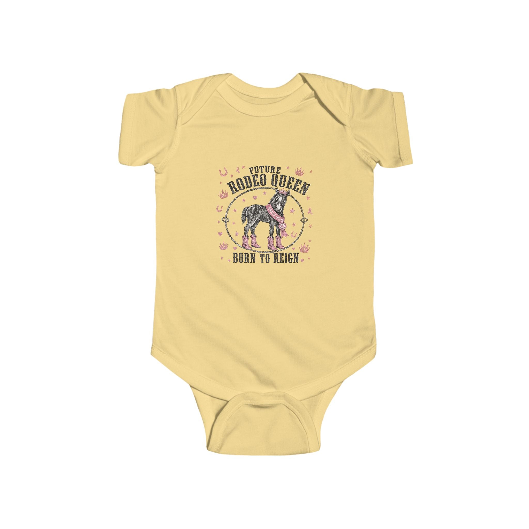 Infant Bodysuit — 'Future Rodeo Queen Born to Buck' Baby Onesie