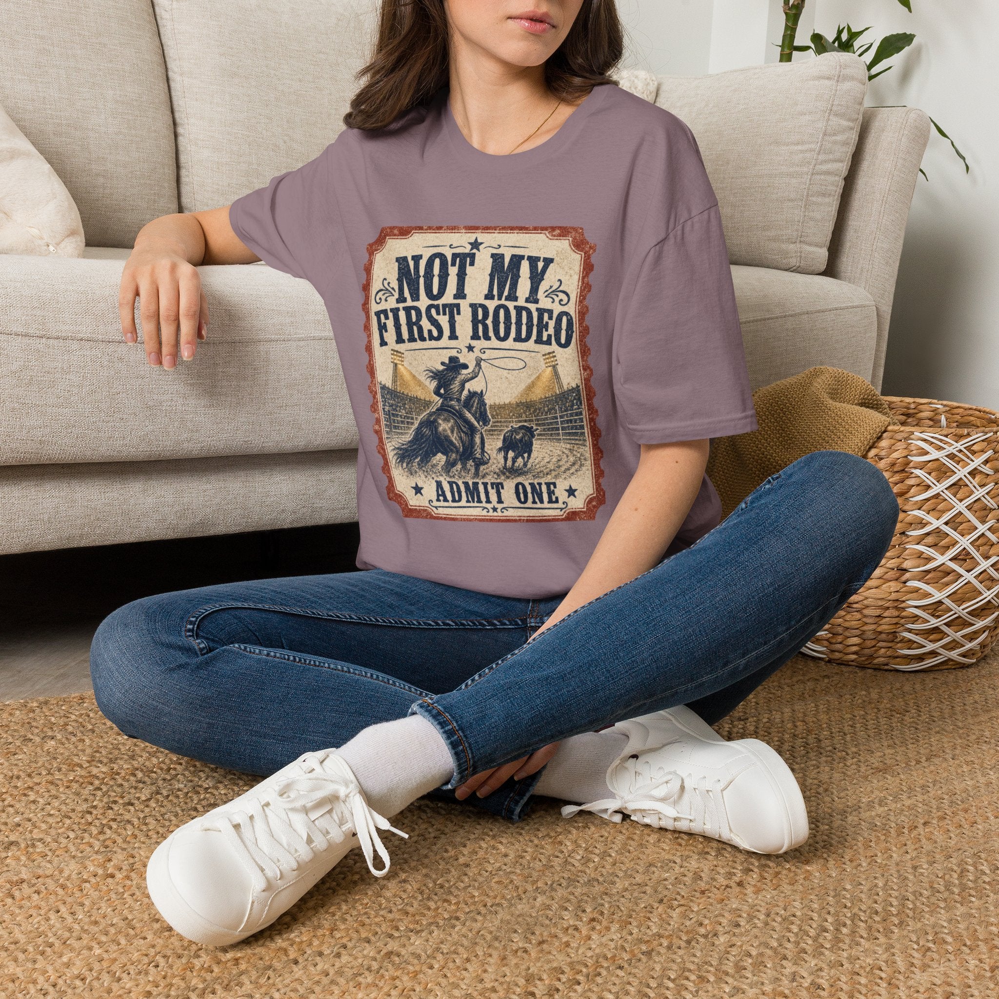 Not My First Rodeo T-Shirt — Vintage Western Rodeo Tee