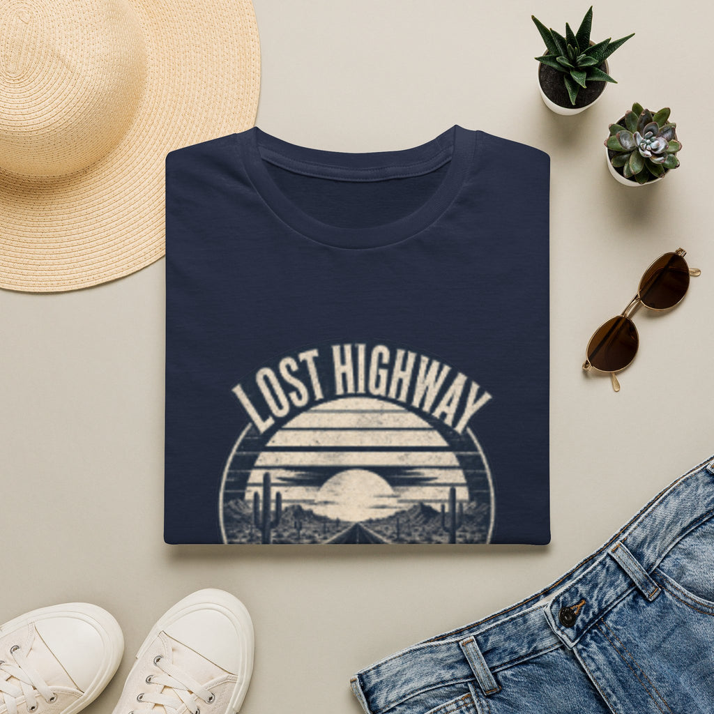 Lost Highway T-Shirt — Vintage Road Trip Sunset Graphic Tee