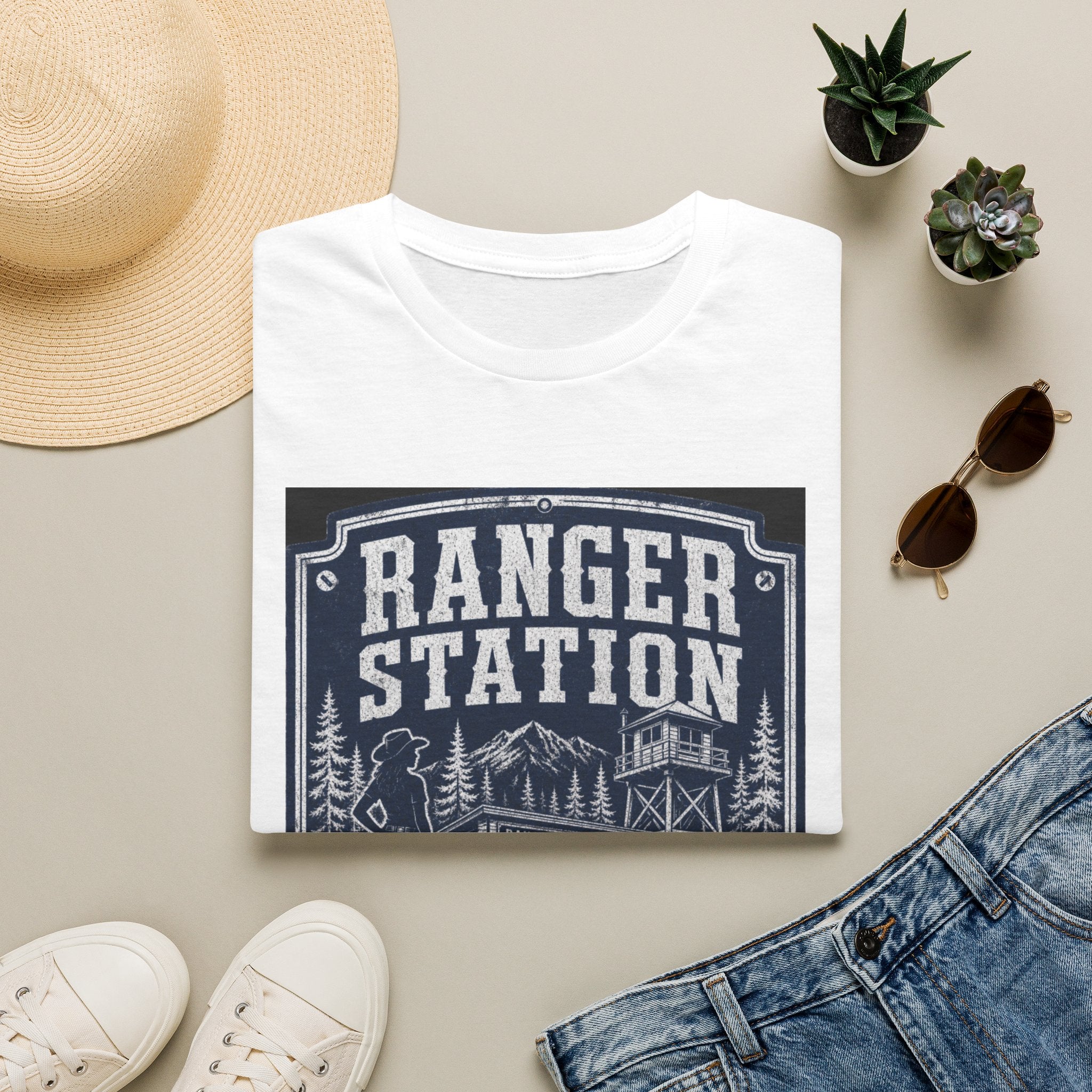 Ranger Station T-Shirt – Vintage National Park Forest Cabin Tee