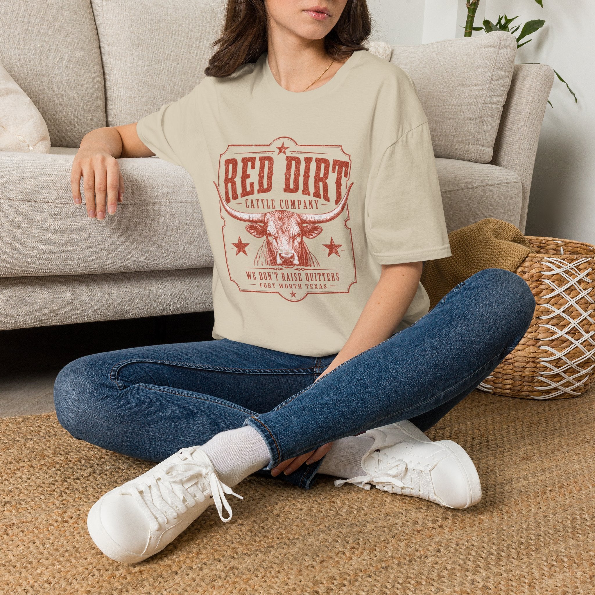 Red Dirt Cattle Company T-Shirt — Vintage Western Ranch Tee