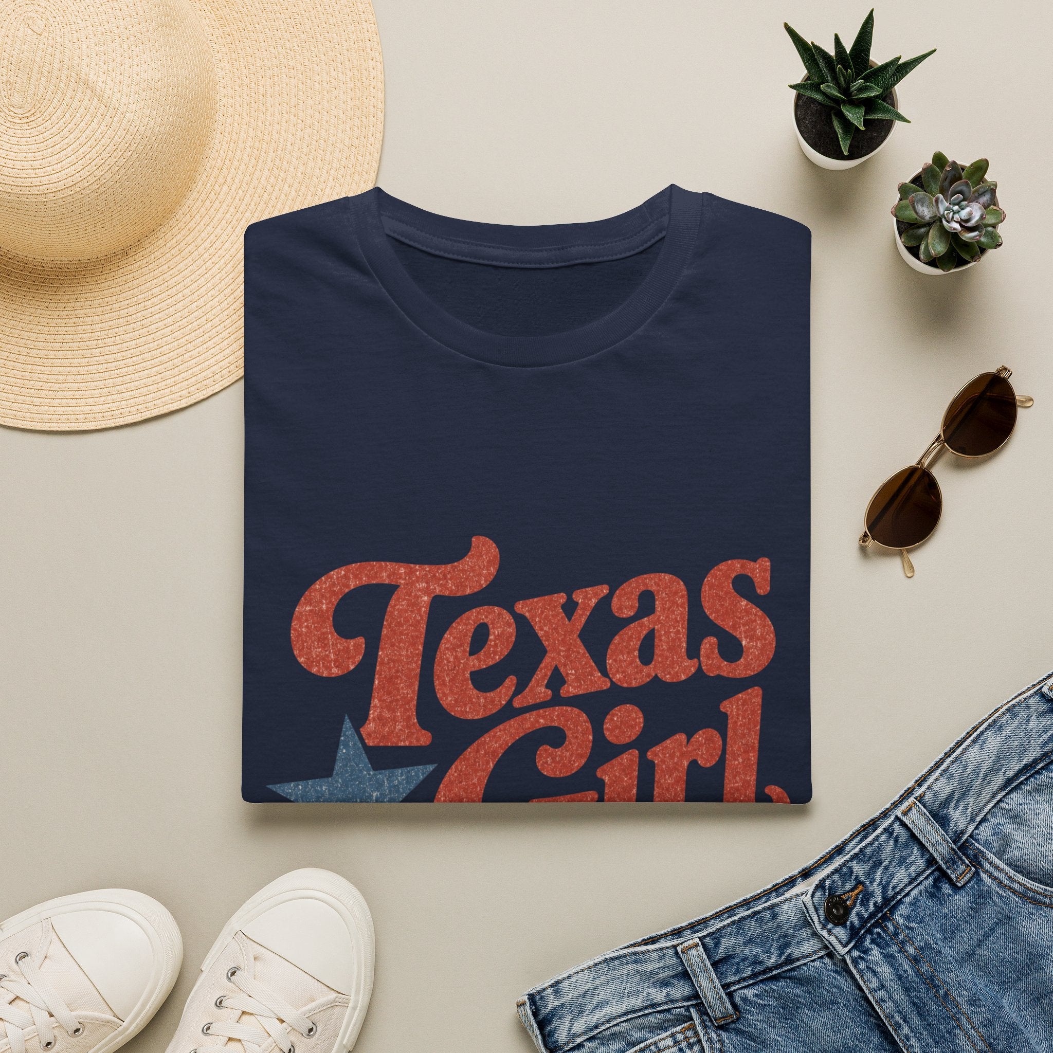 Texas Girl T-Shirt — Vintage Retro Lone Star Graphic Tee