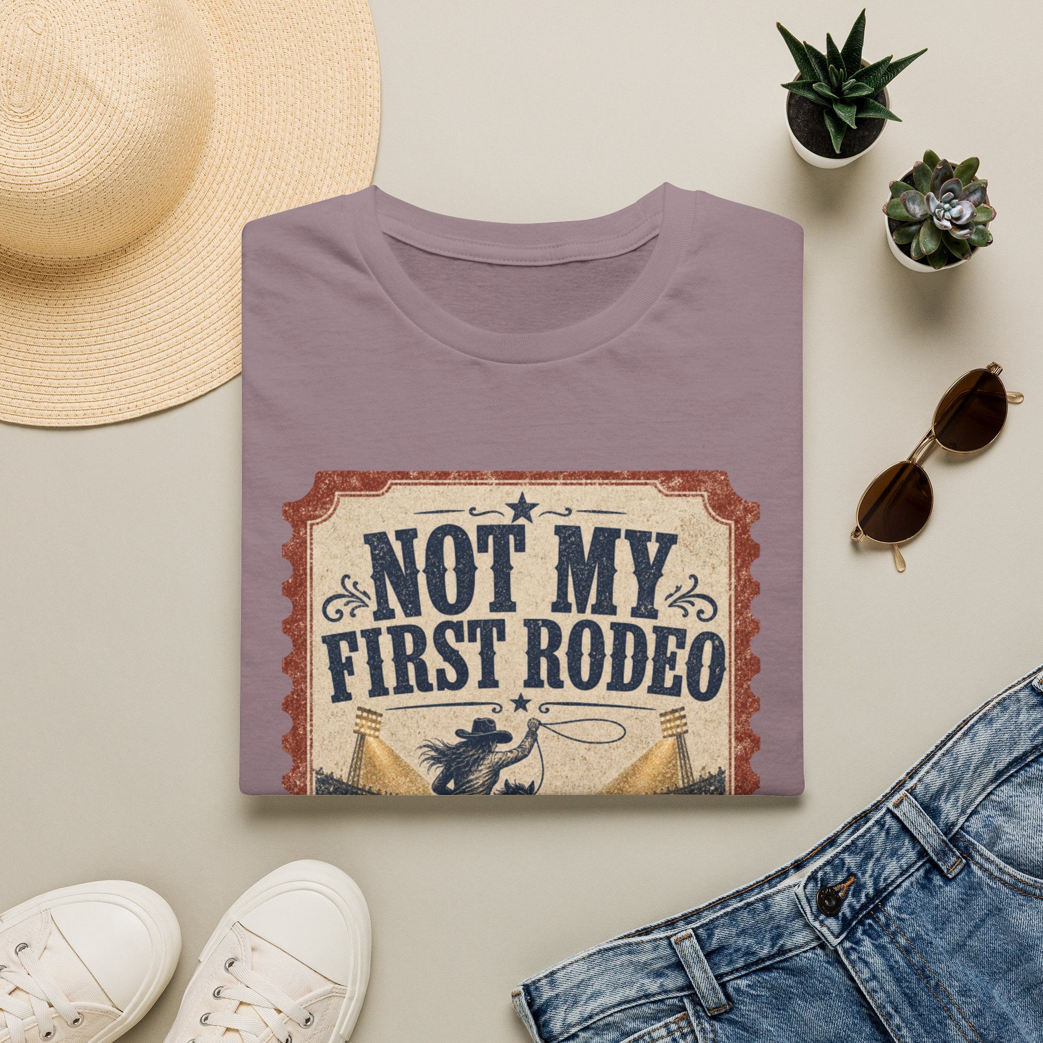 Not My First Rodeo T-Shirt — Vintage Western Rodeo Tee