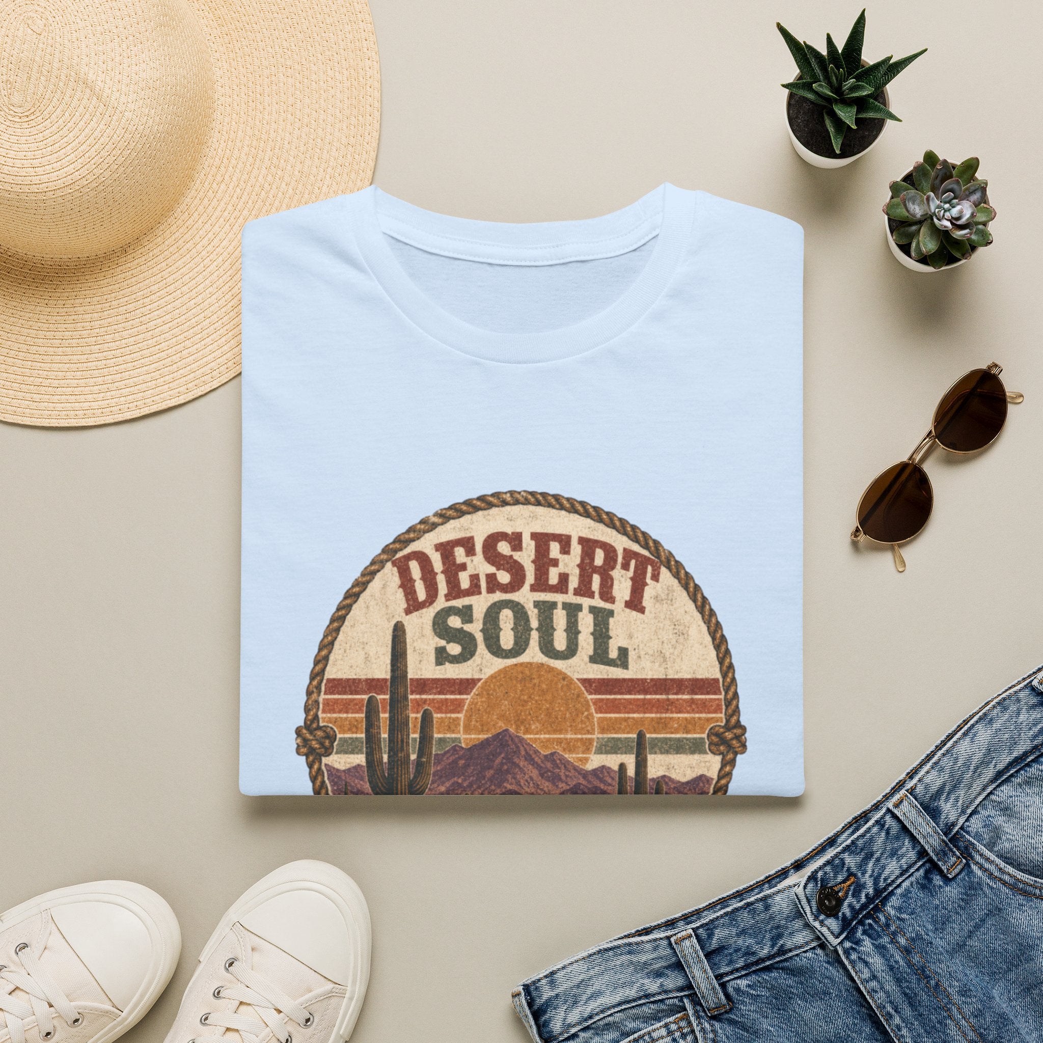 Desert Soul T-Shirt — Vintage Southwestern Sunset Tee