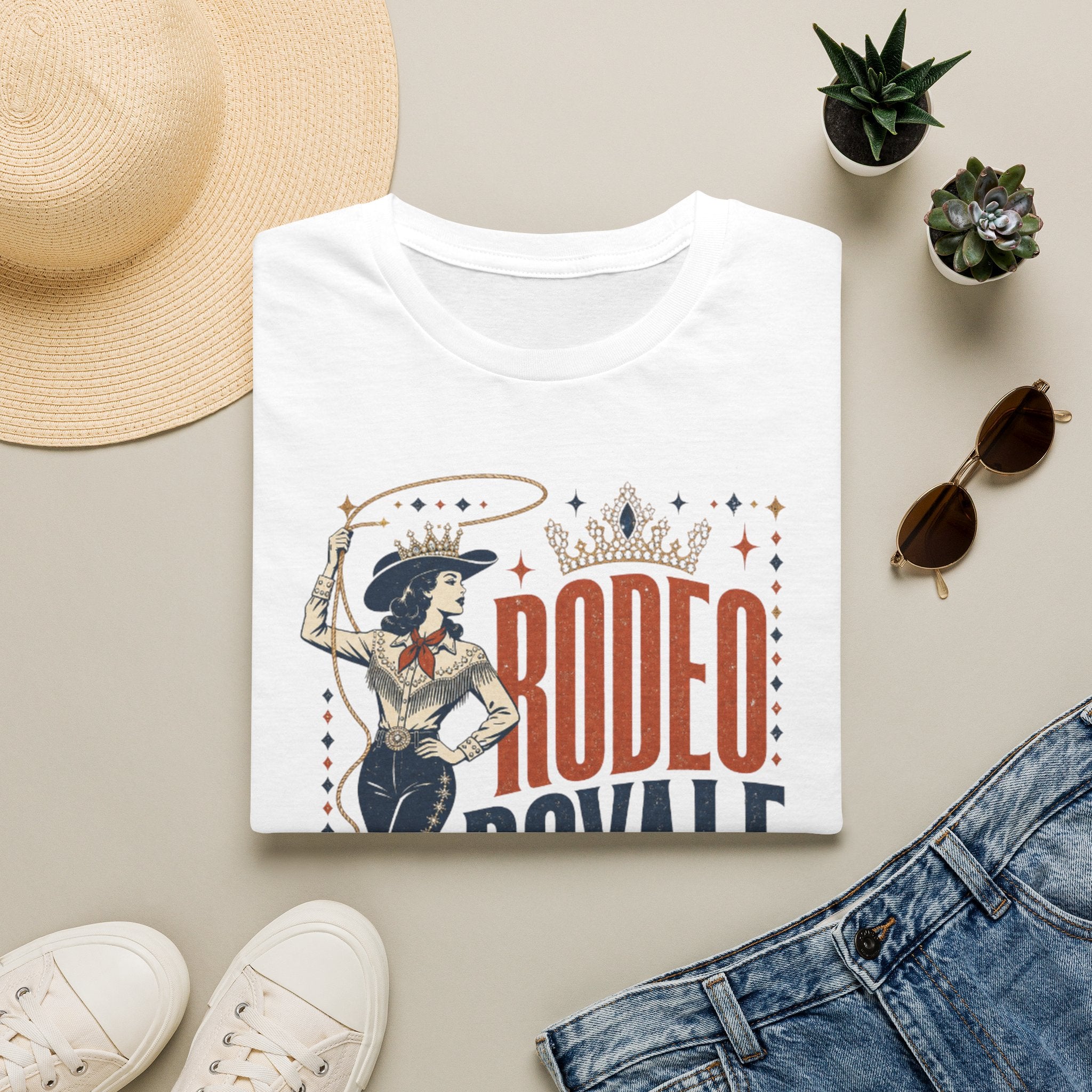 Rodeo Royale Graphic T-Shirt — Vintage Cowgirl Western Tee