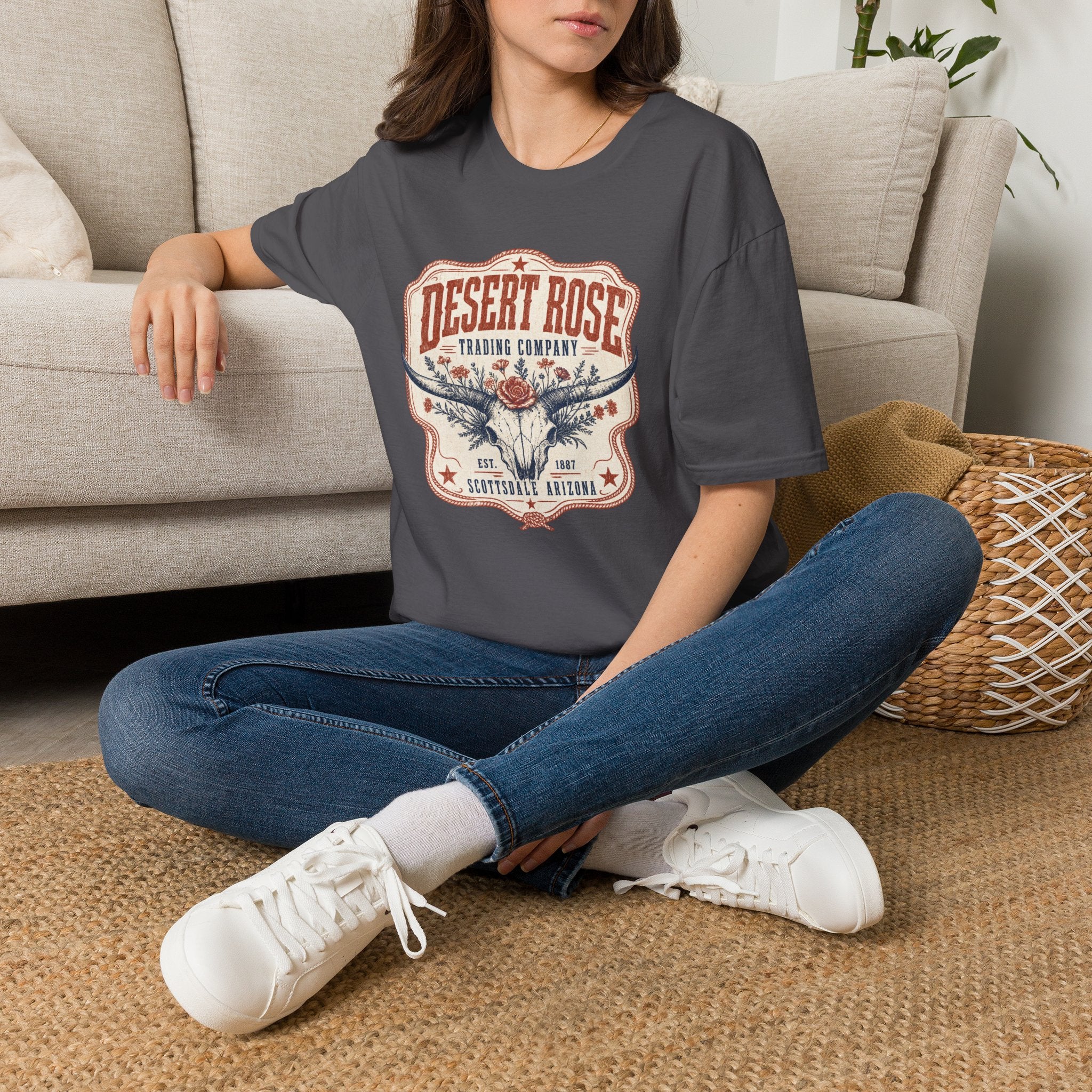 Desert Rose T‑Shirt — Vintage Western Trading Company Graphic Tee