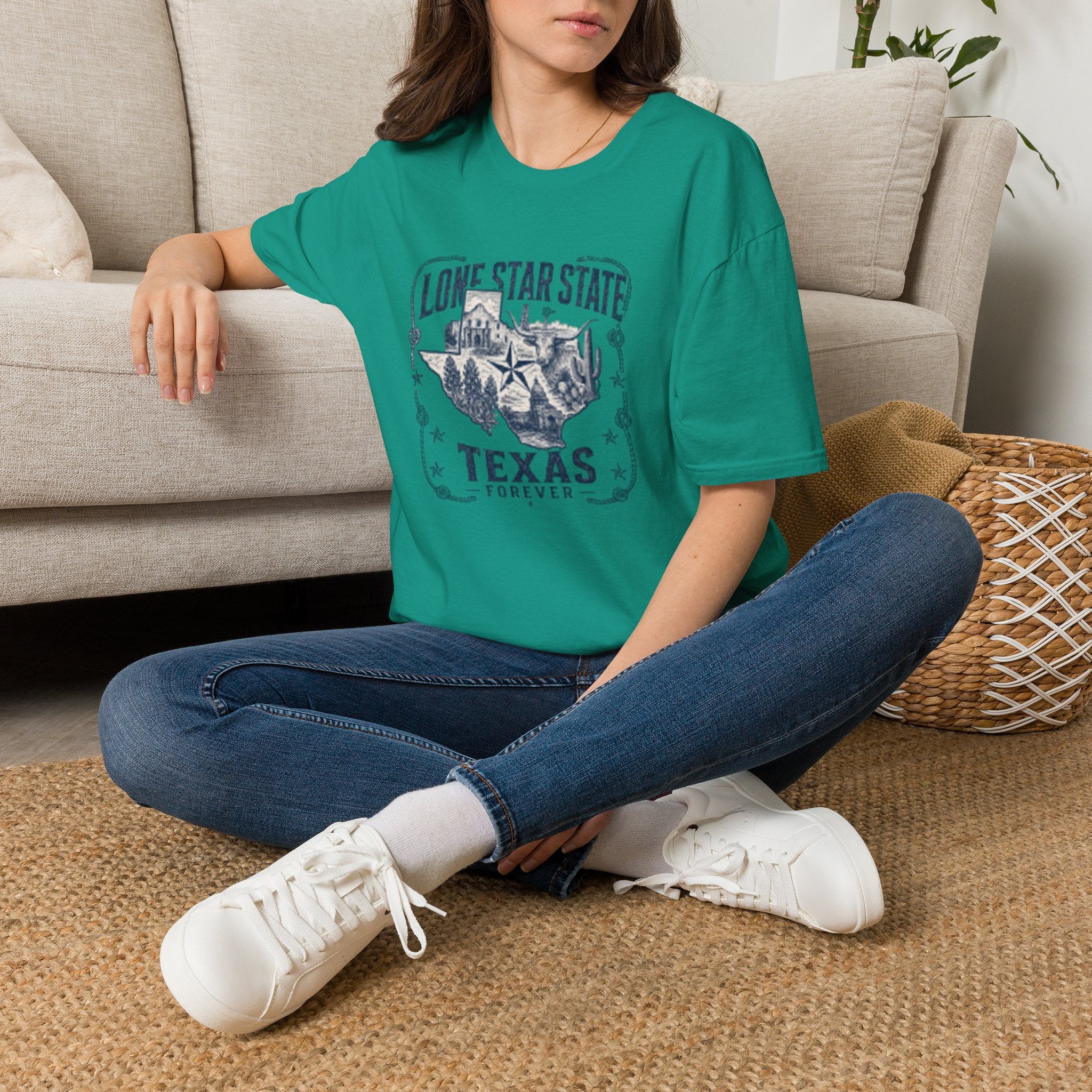 Lone Star State Texas T-Shirt — Vintage Texas Map & Emblem Tee