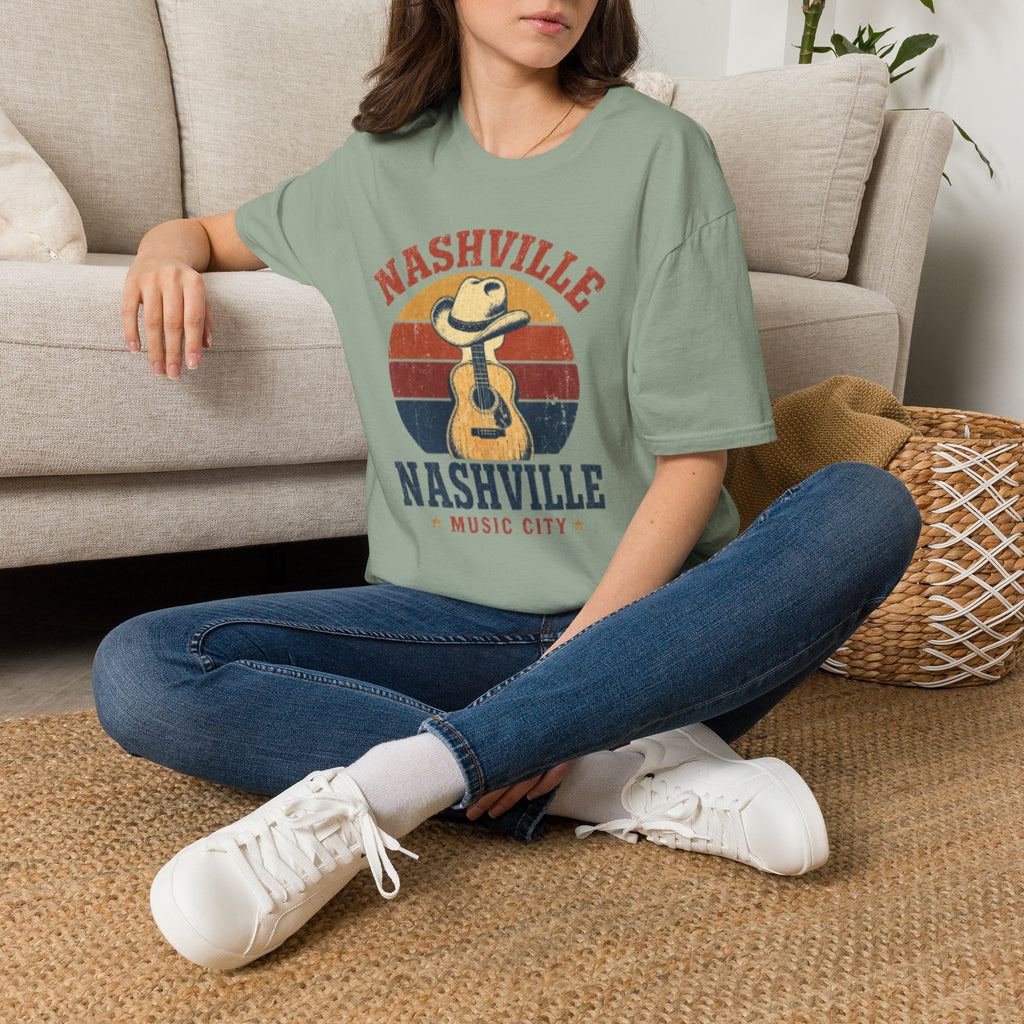 Nashville Music City Guitar Tee