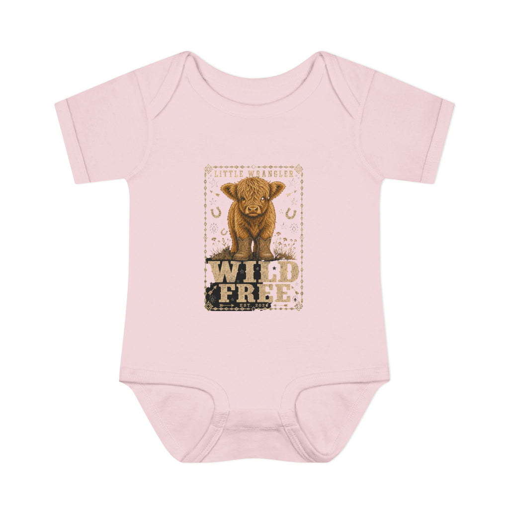 "Wild & Free" Baby Highland Calf Infant Onesie
