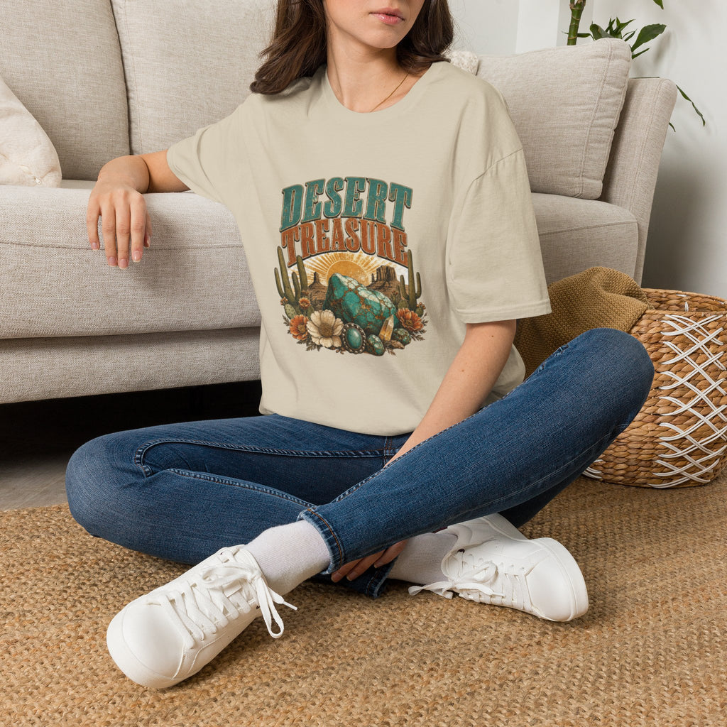 Desert Treasure T-Shirt — Southwestern Cactus & Turquoise Graphic