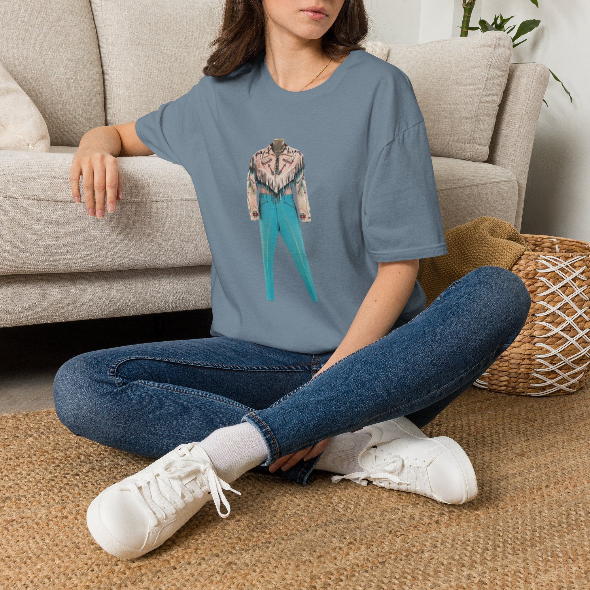 Cowboy Jacket Illustration T-Shirt — Vintage Western Outfit Graphic Tee