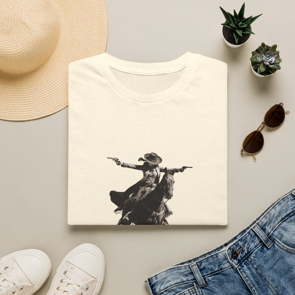 Cowgirl Rider T‑Shirt — Vintage Western Rodeo Print