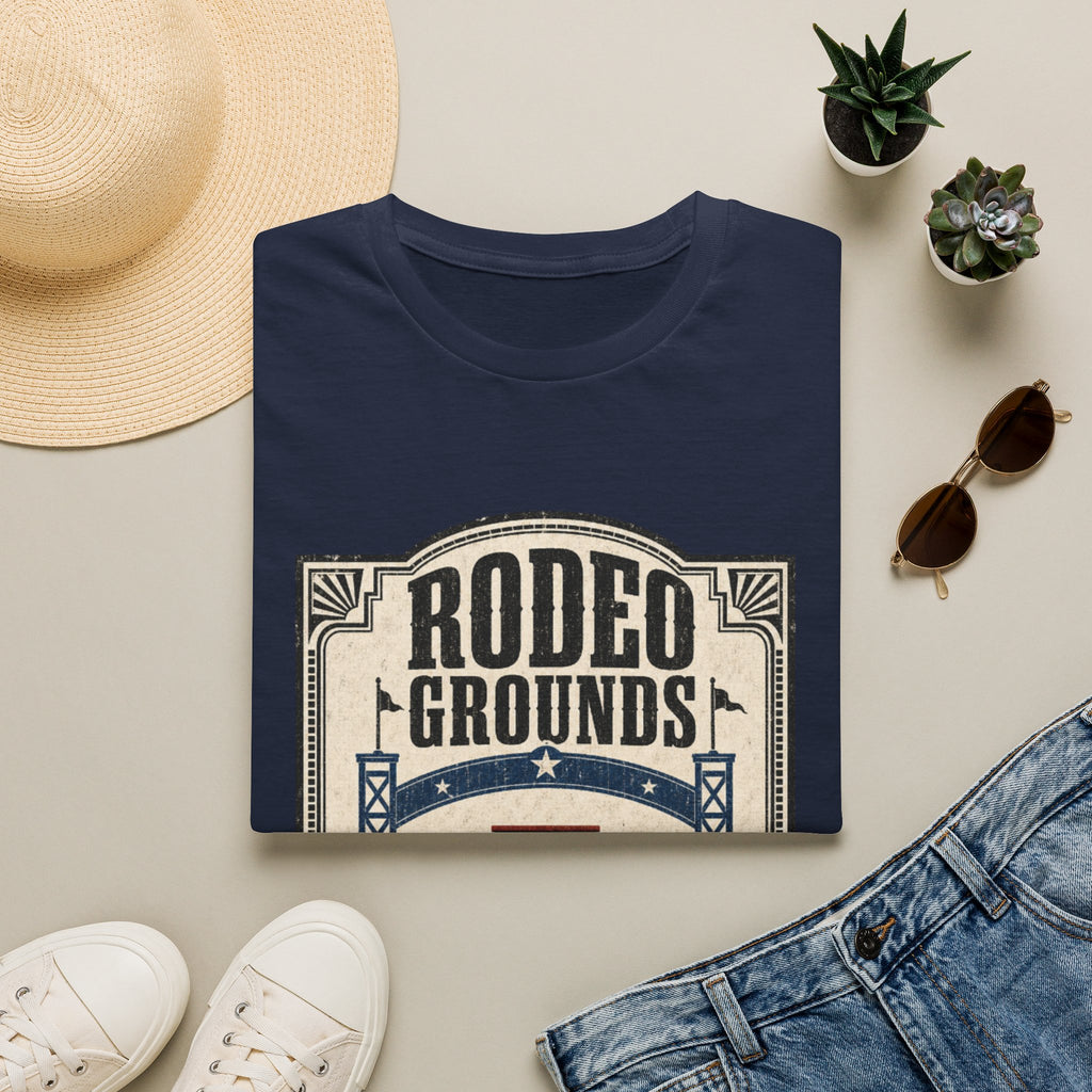 Rodeo Grounds T-Shirt — Vintage Western 'Gates Open at Sundown' Tee