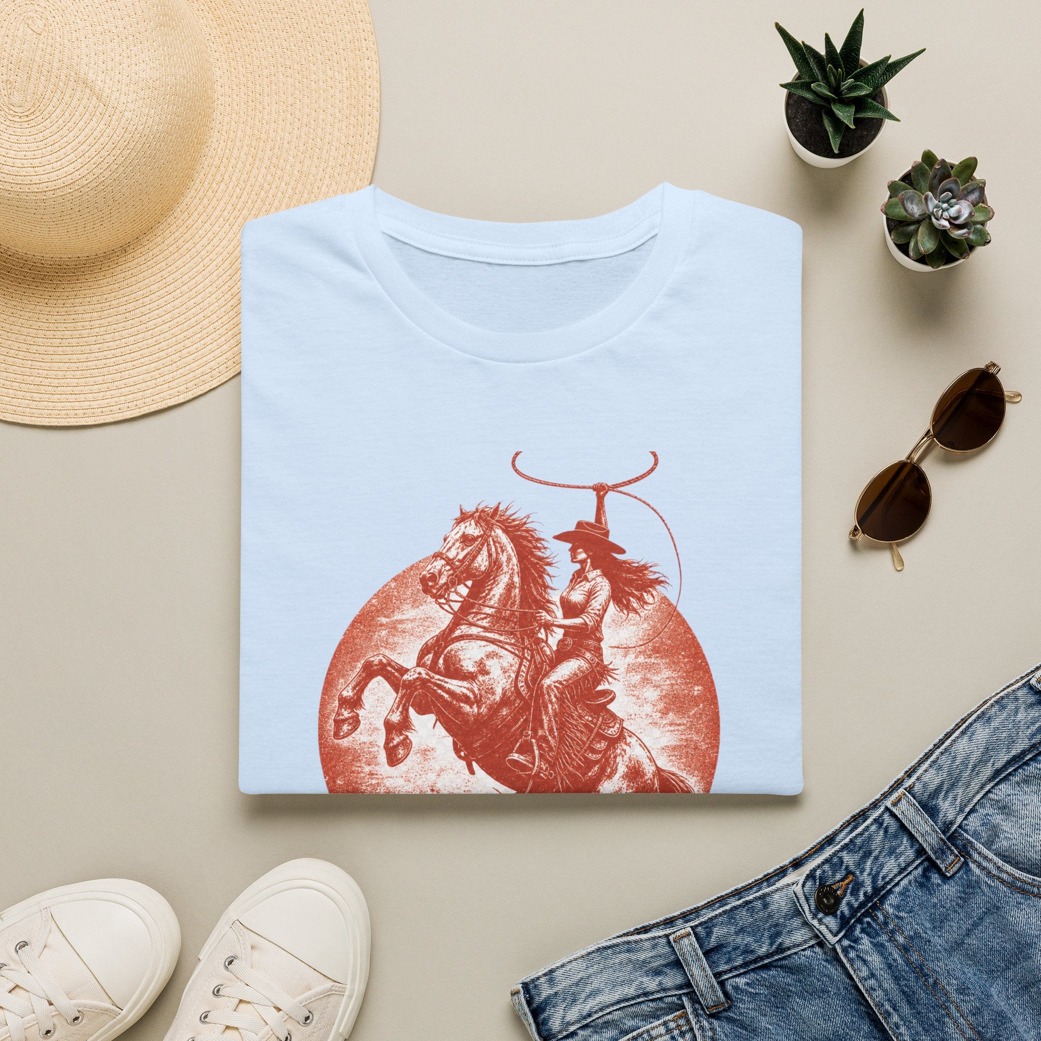 Cowboy Rodeo T-Shirt — Vintage Bronc Rider Graphic