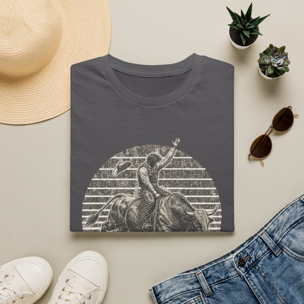 Bull Rider T-Shirt — Vintage Rodeo Western Graphic Tee