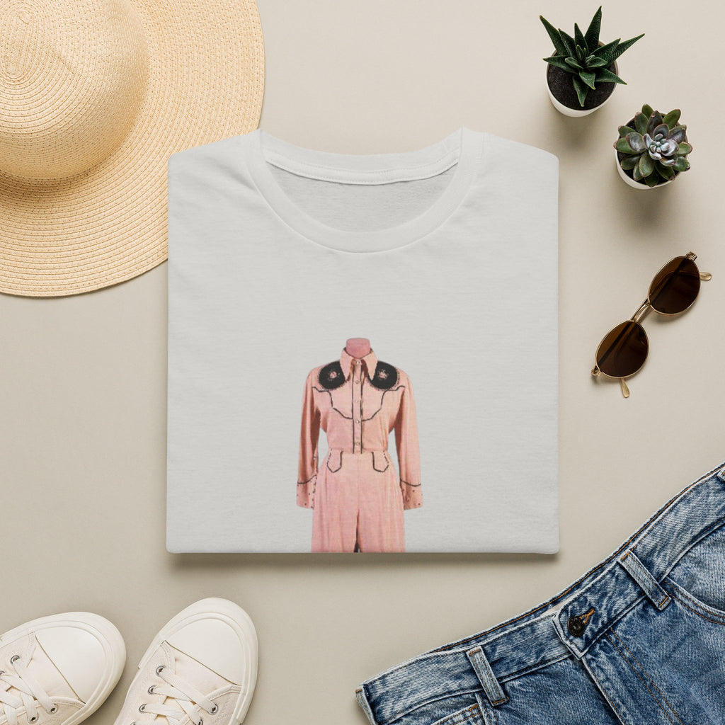 Retro Pink Western Jumpsuit Tee