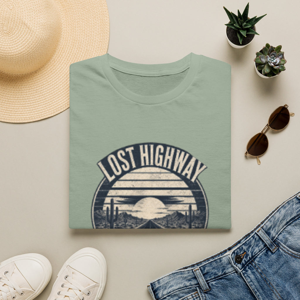 Lost Highway T-Shirt — Vintage Road Trip Sunset Graphic Tee