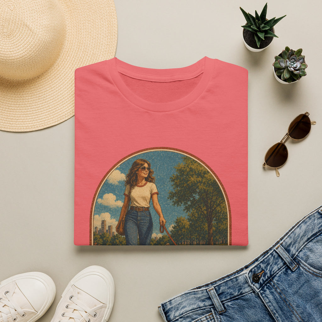 Retro 'Cat Mom' T-Shirt — Vintage Woman & Cat Graphic