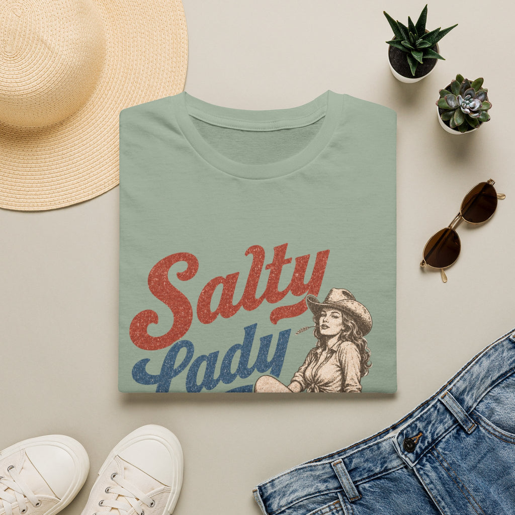 Salty Lady T-Shirt — Vintage Cowgirl Retro Graphic Tee