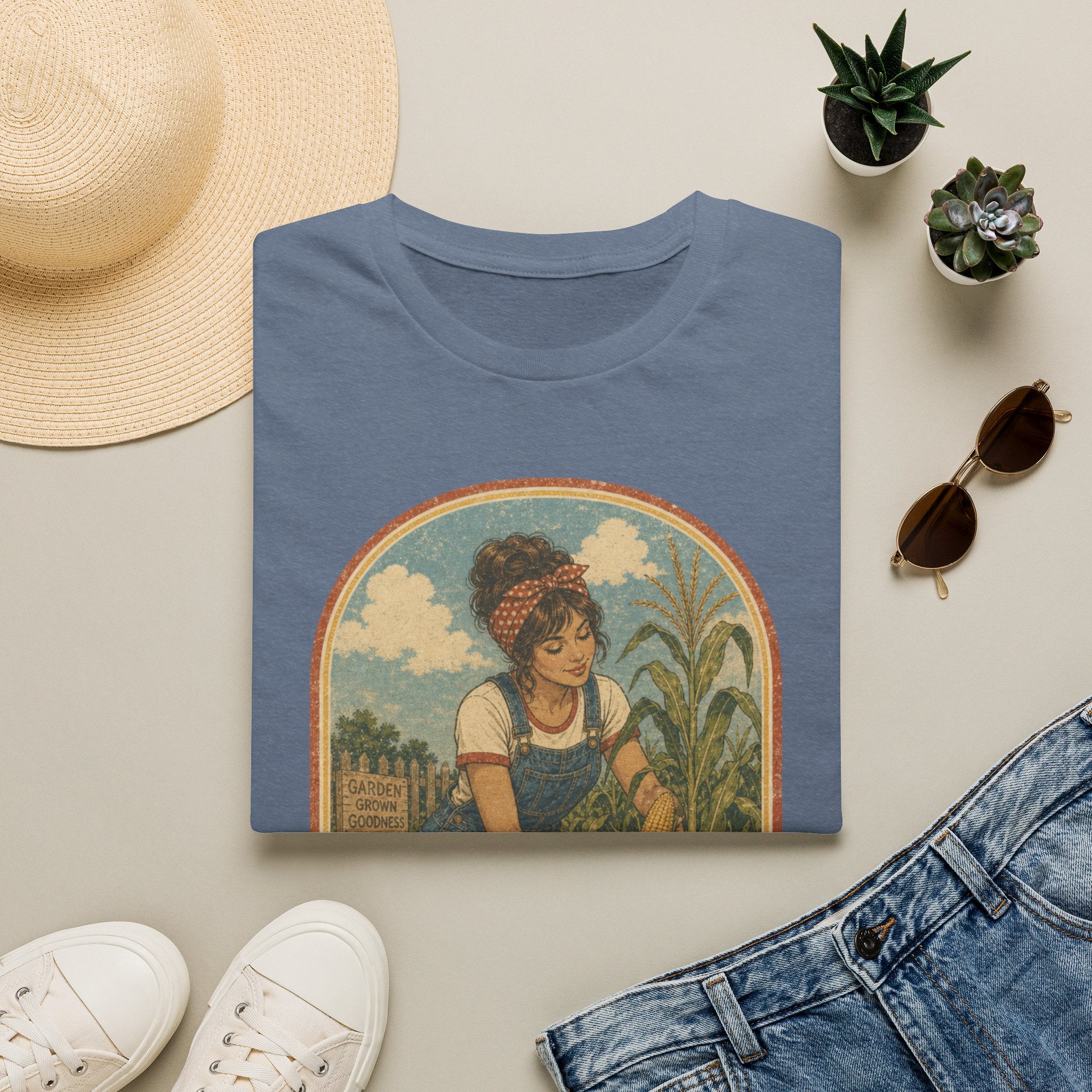 I'm a Little Corny Vintage Crop T-Shirt