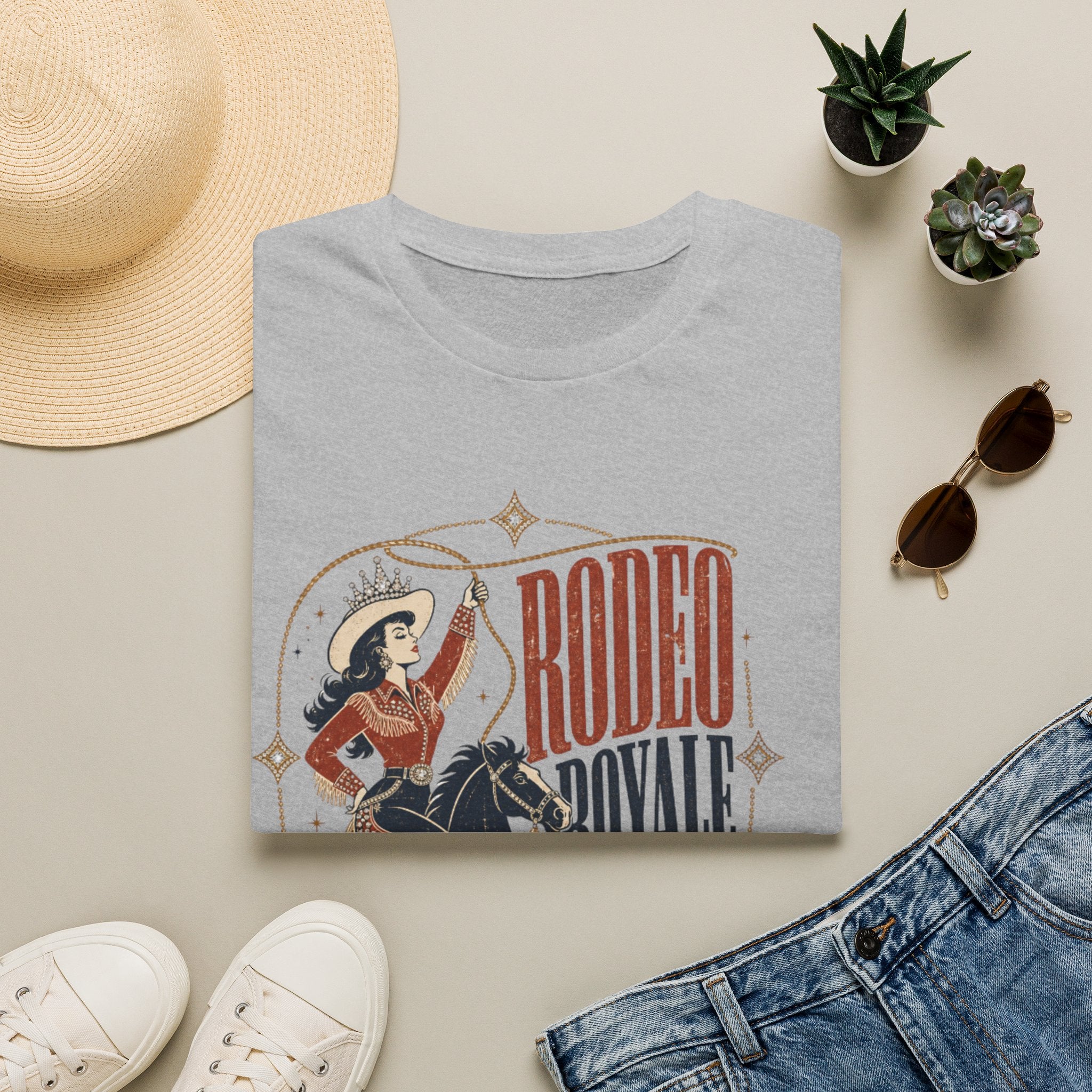 Rodeo Royale Graphic T-Shirt — Western Cowgirl Horse Logo