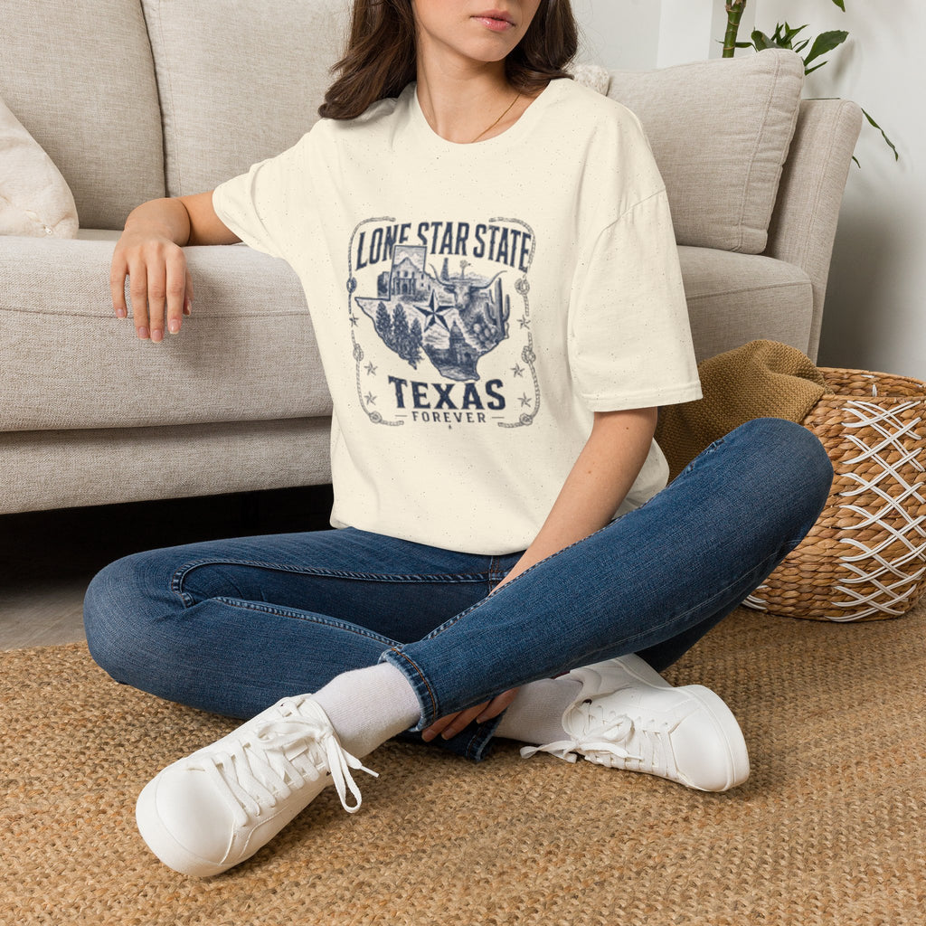 Lone Star State Texas T-Shirt — Vintage Texas Map & Emblem Tee